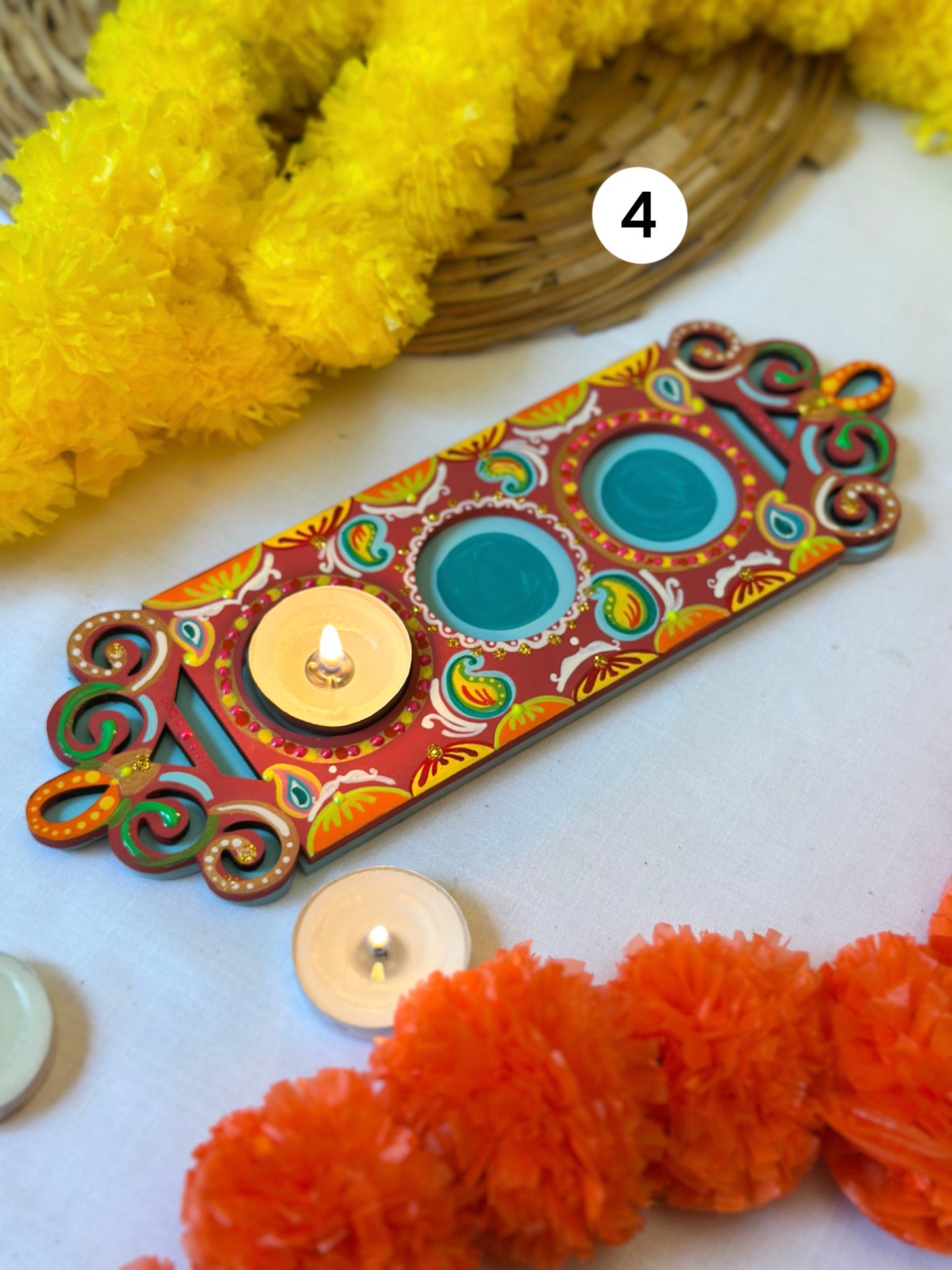 Deepmala - Tea Light Holder Tray