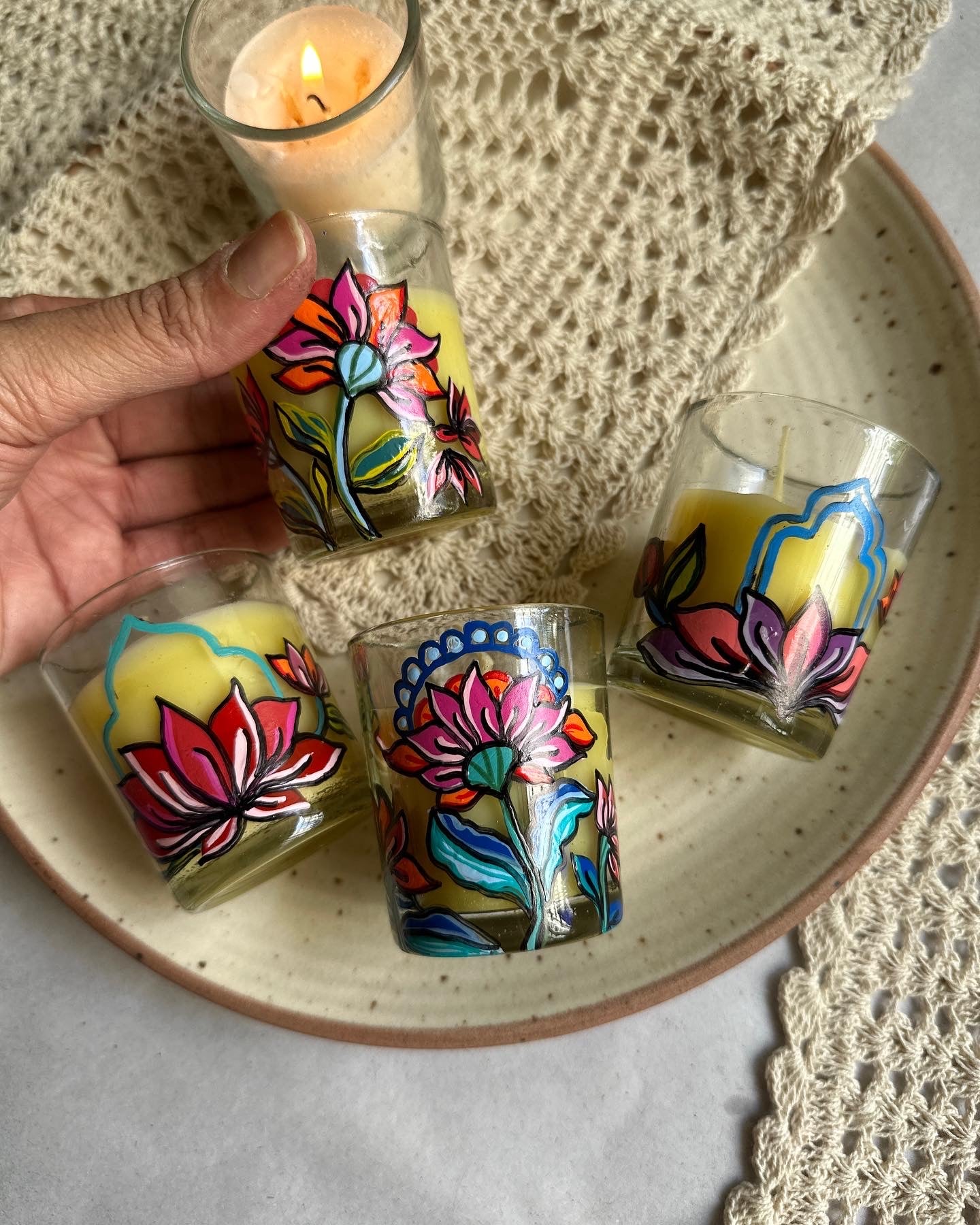 Floral blooms - scented mini candle