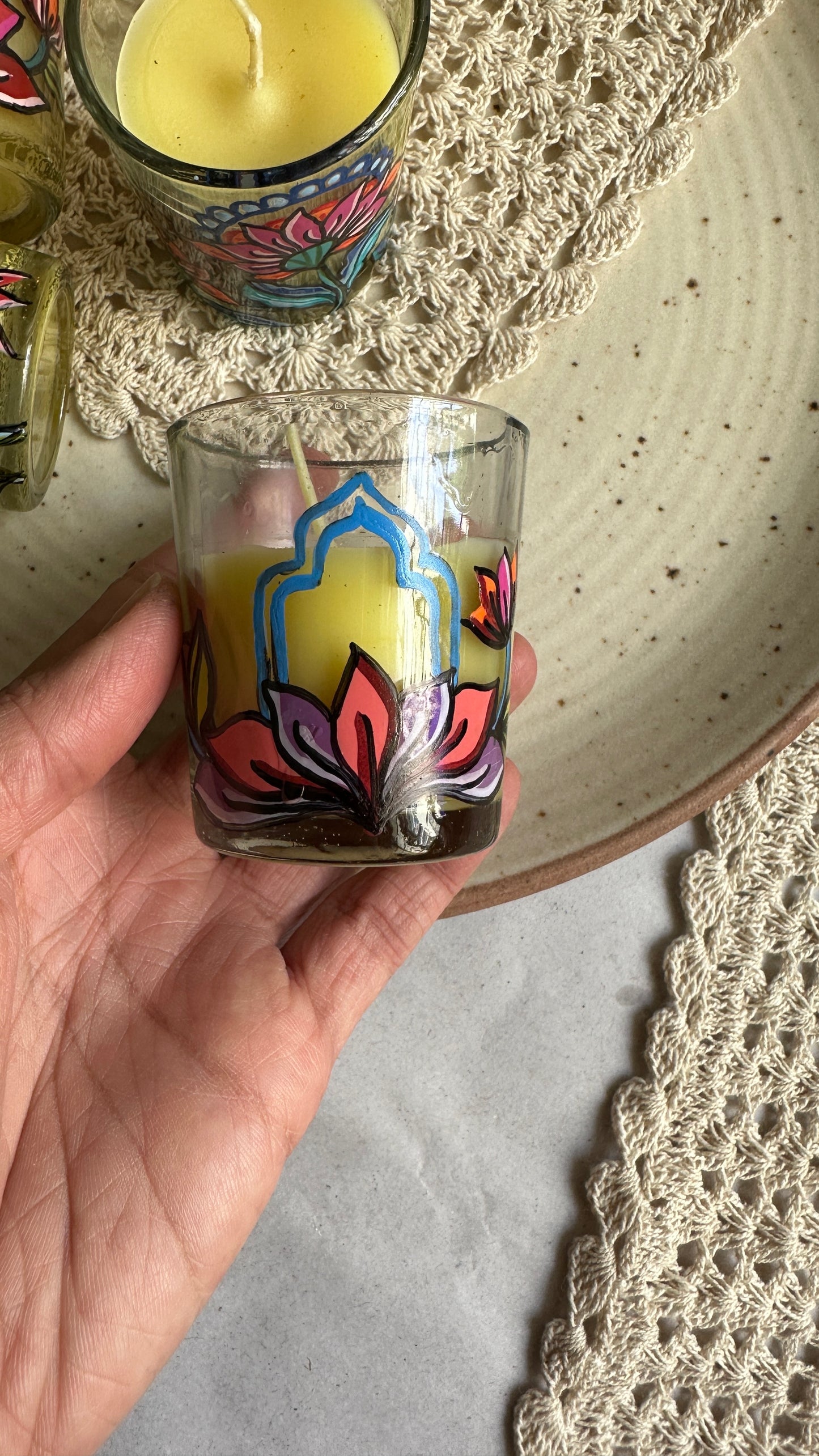 Floral blooms - scented mini candle