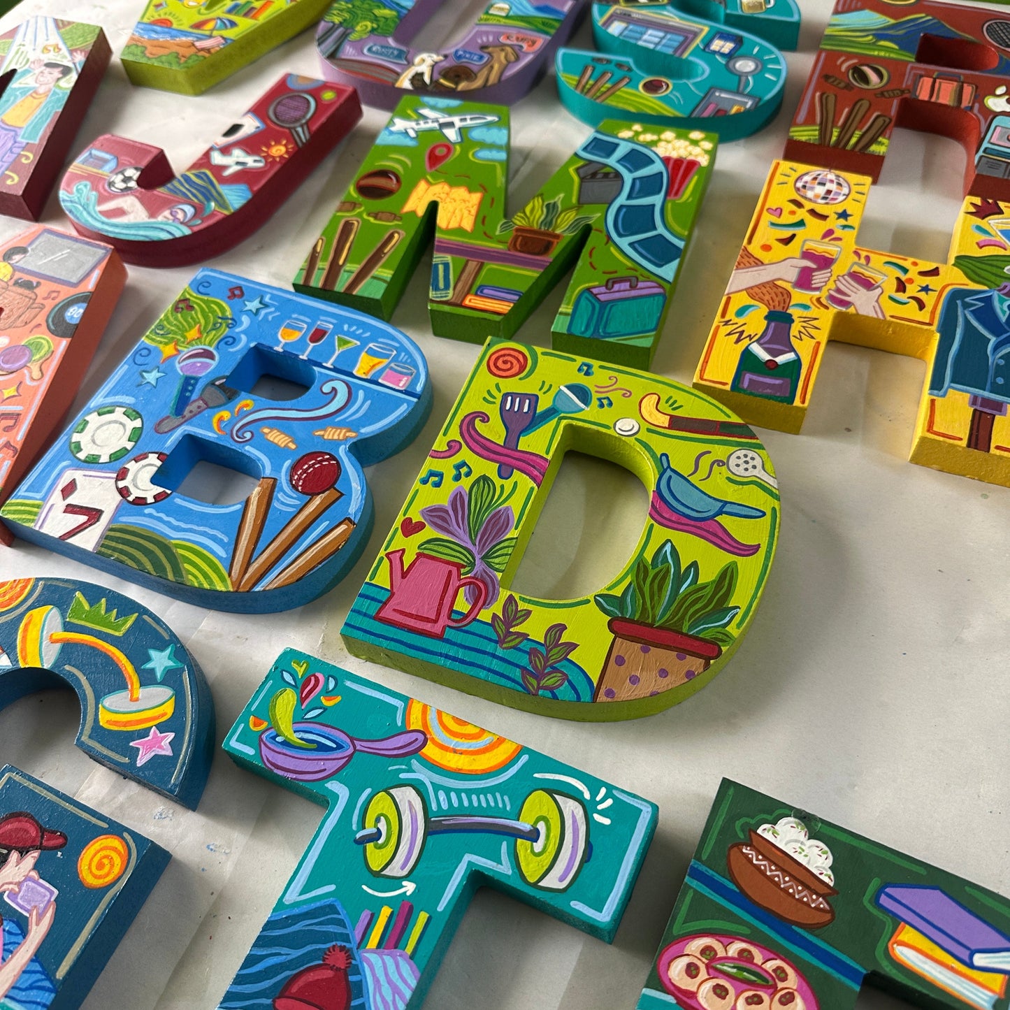 Personalised Hobby Based Alphabets