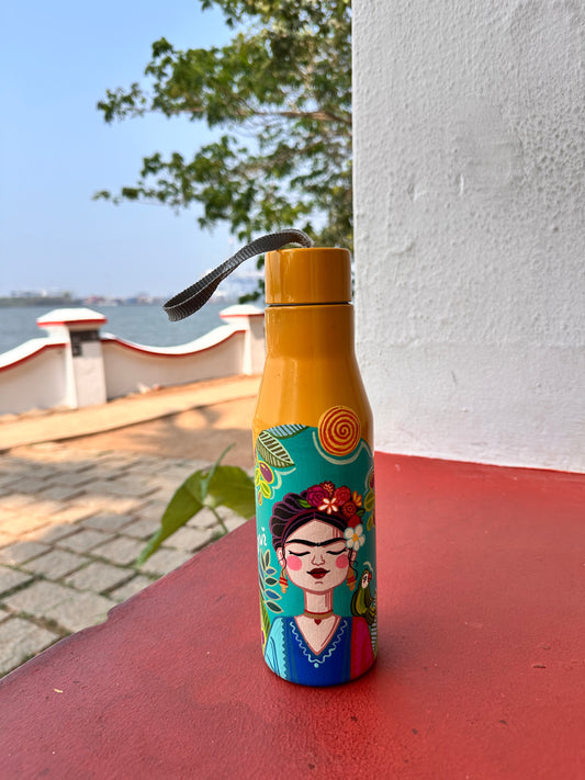 Online water bottle painting workshop | My Frida
