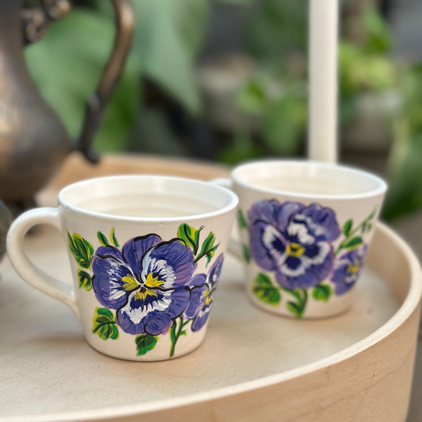 Blue Pansy - Set Of 2