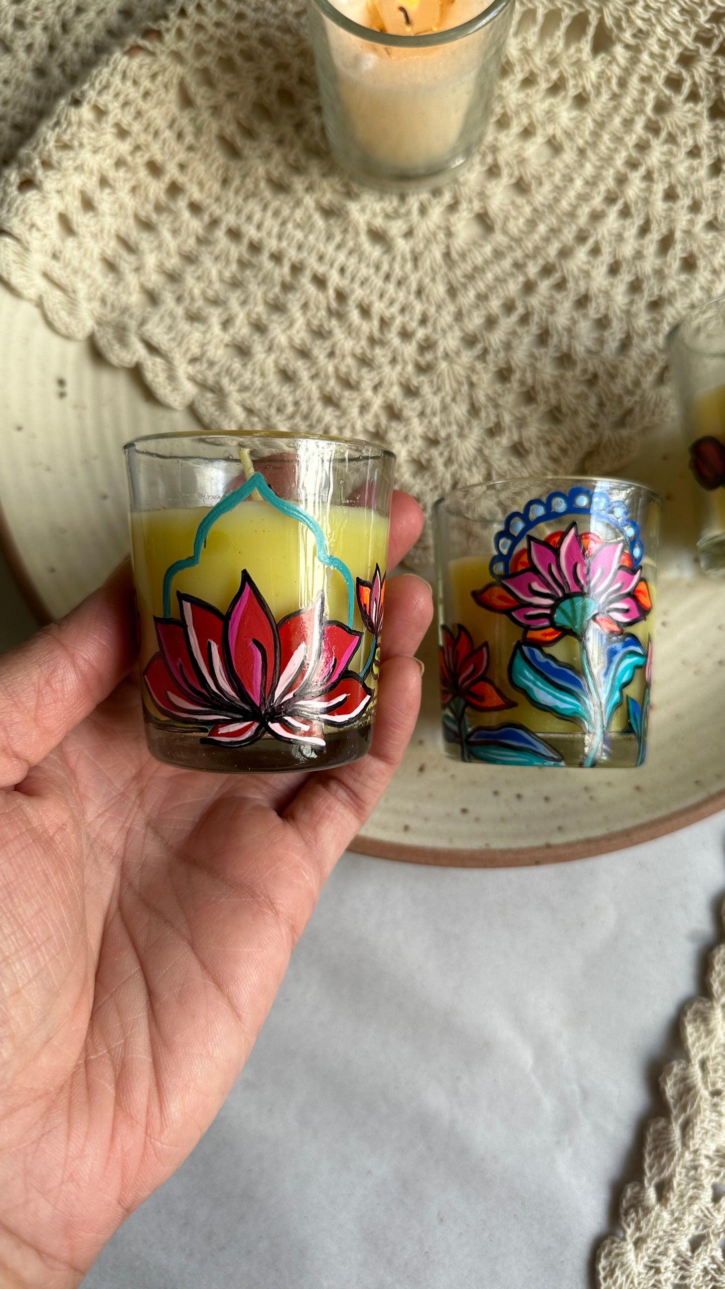 Floral blooms - scented mini candle