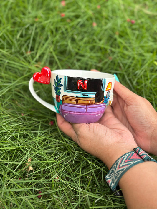 Netflix & Chill - cappuccino mug 🍿📺