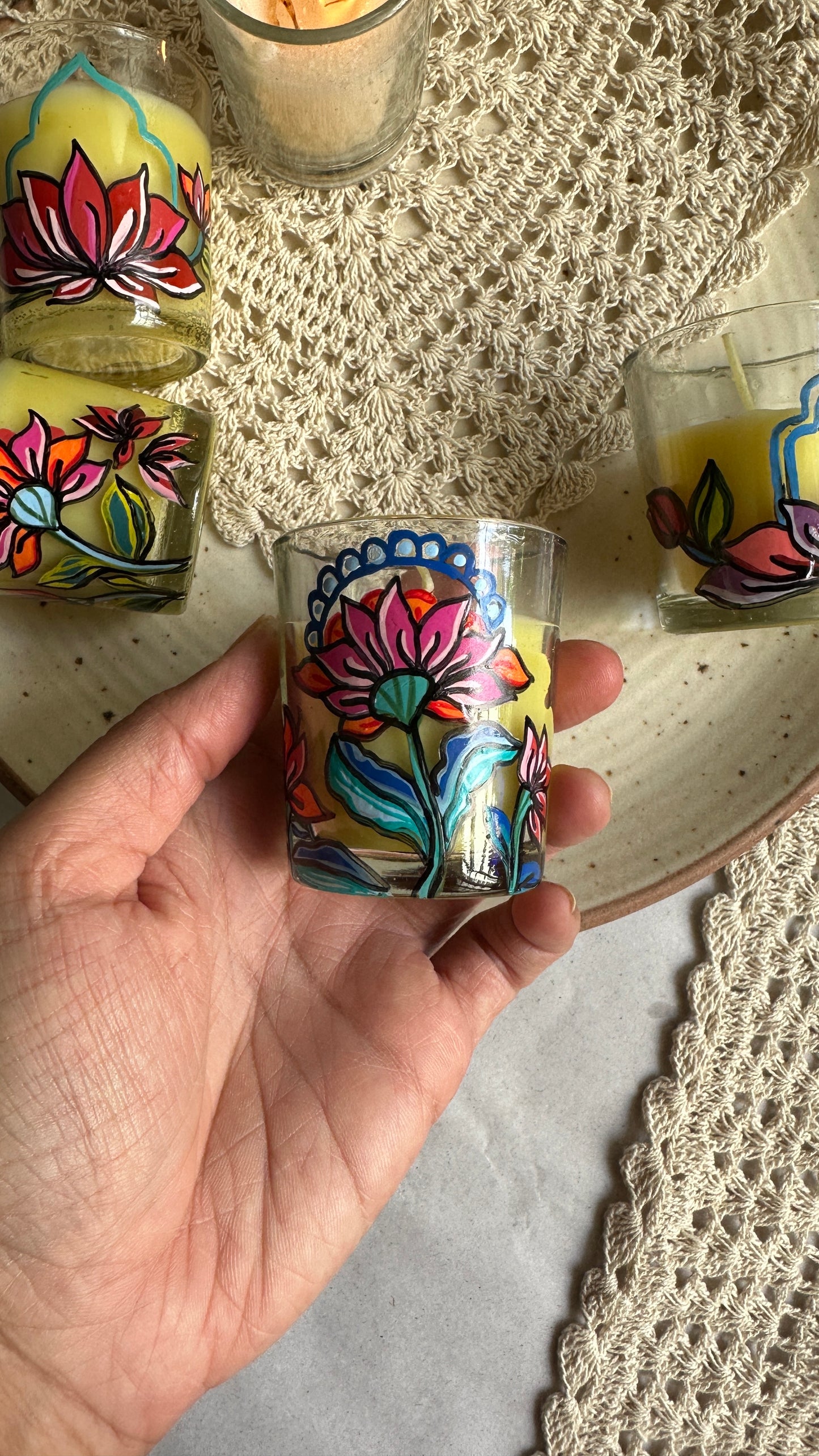 Floral blooms - scented mini candle
