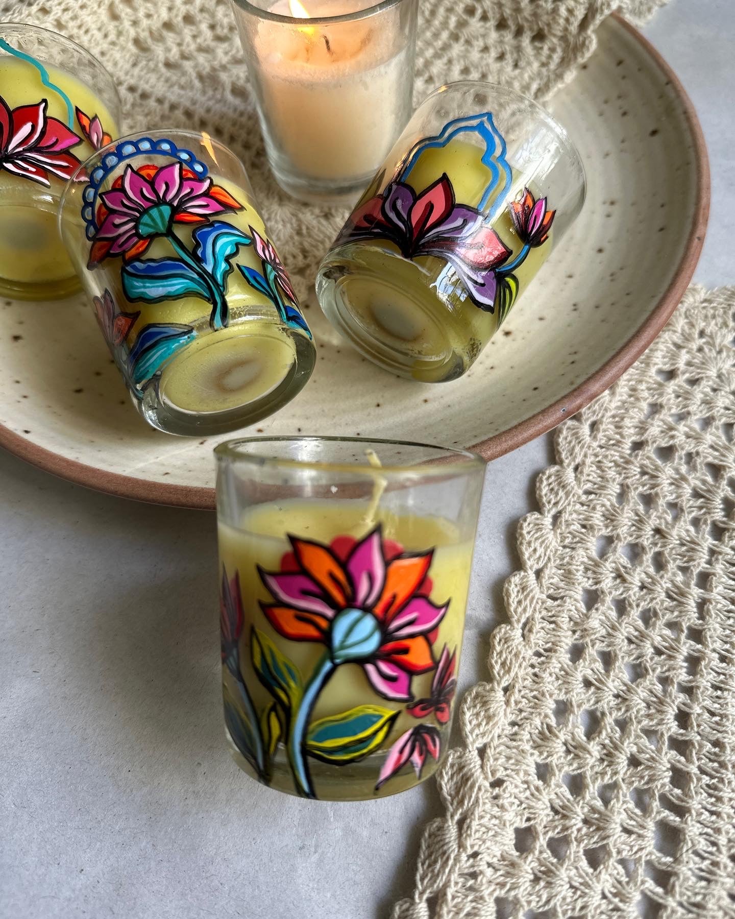 Floral blooms - scented mini candle