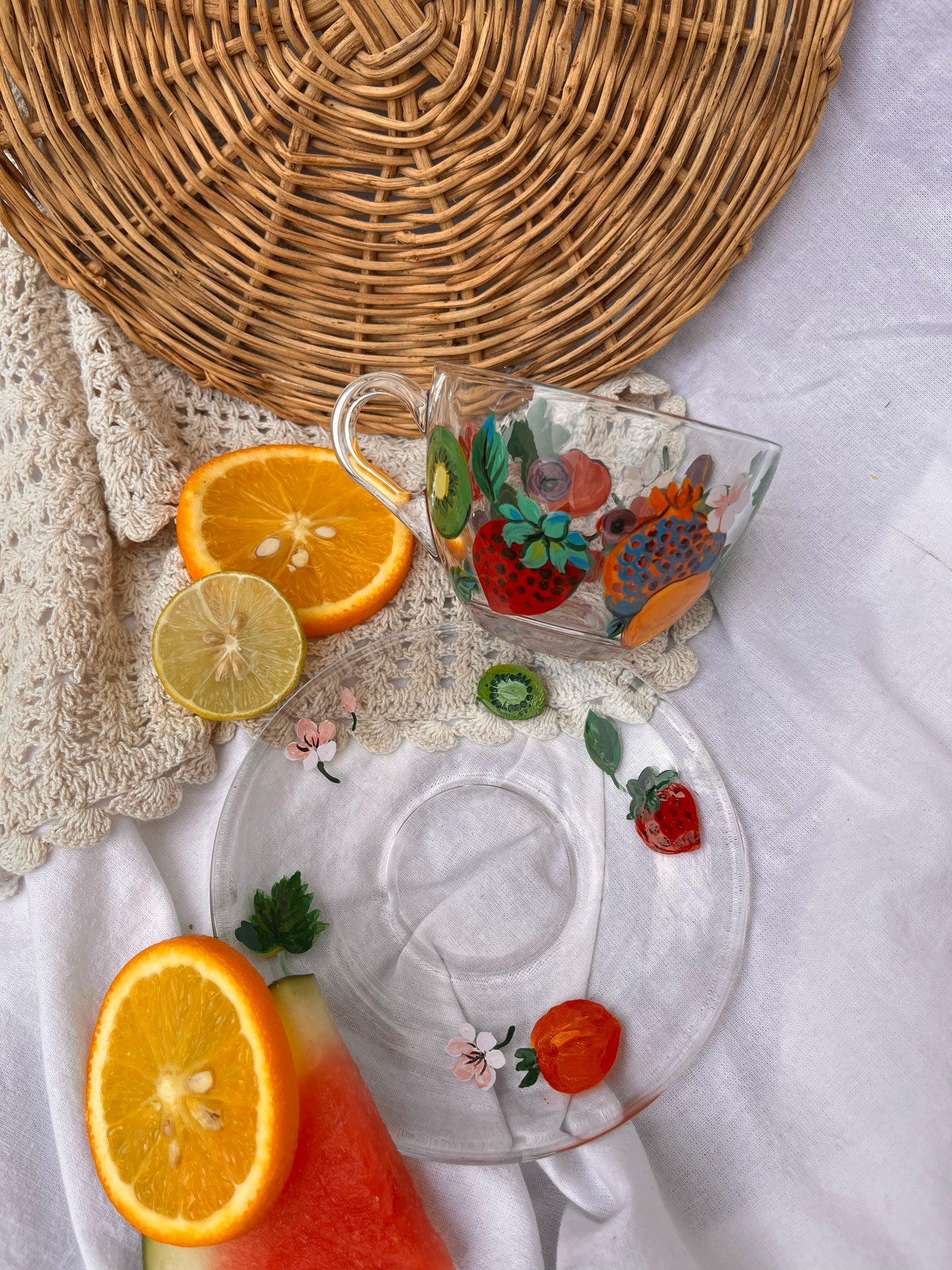 Fruit Fiesta - Tea Cup With Saucer