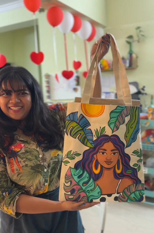 Online Tote Bag painting workshop - Women's Day Special
