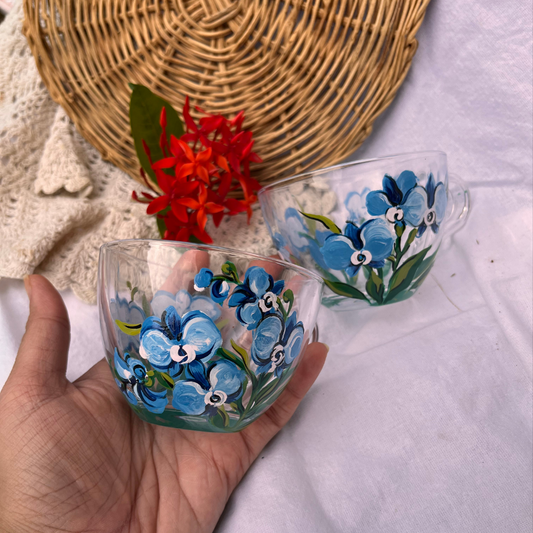 Blue Orchids - Tea Cup