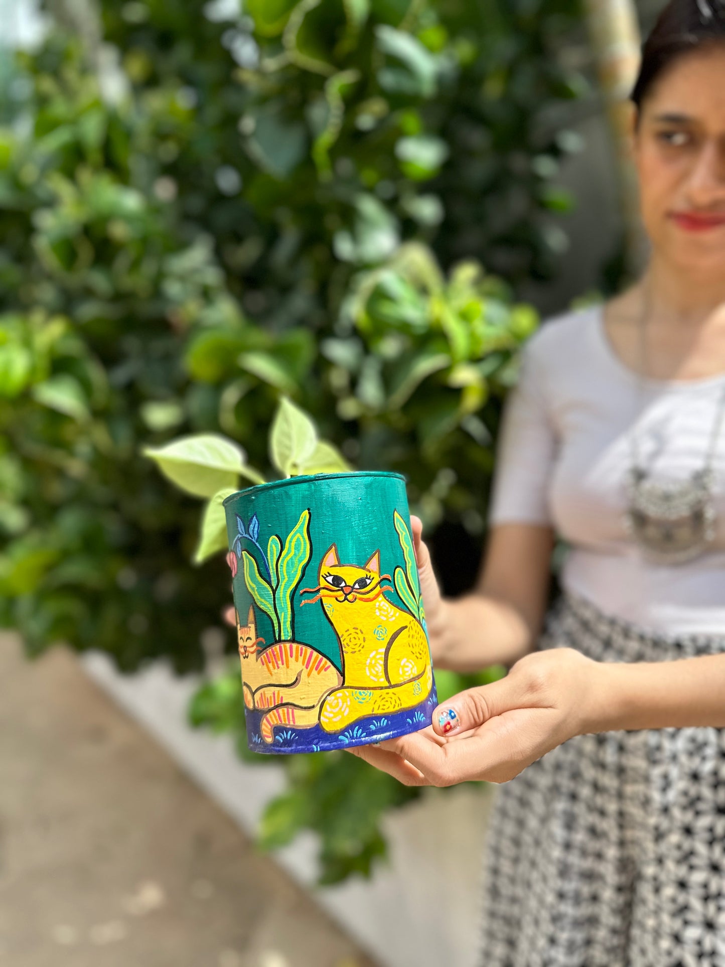 Kitty Canvas - Table Planter