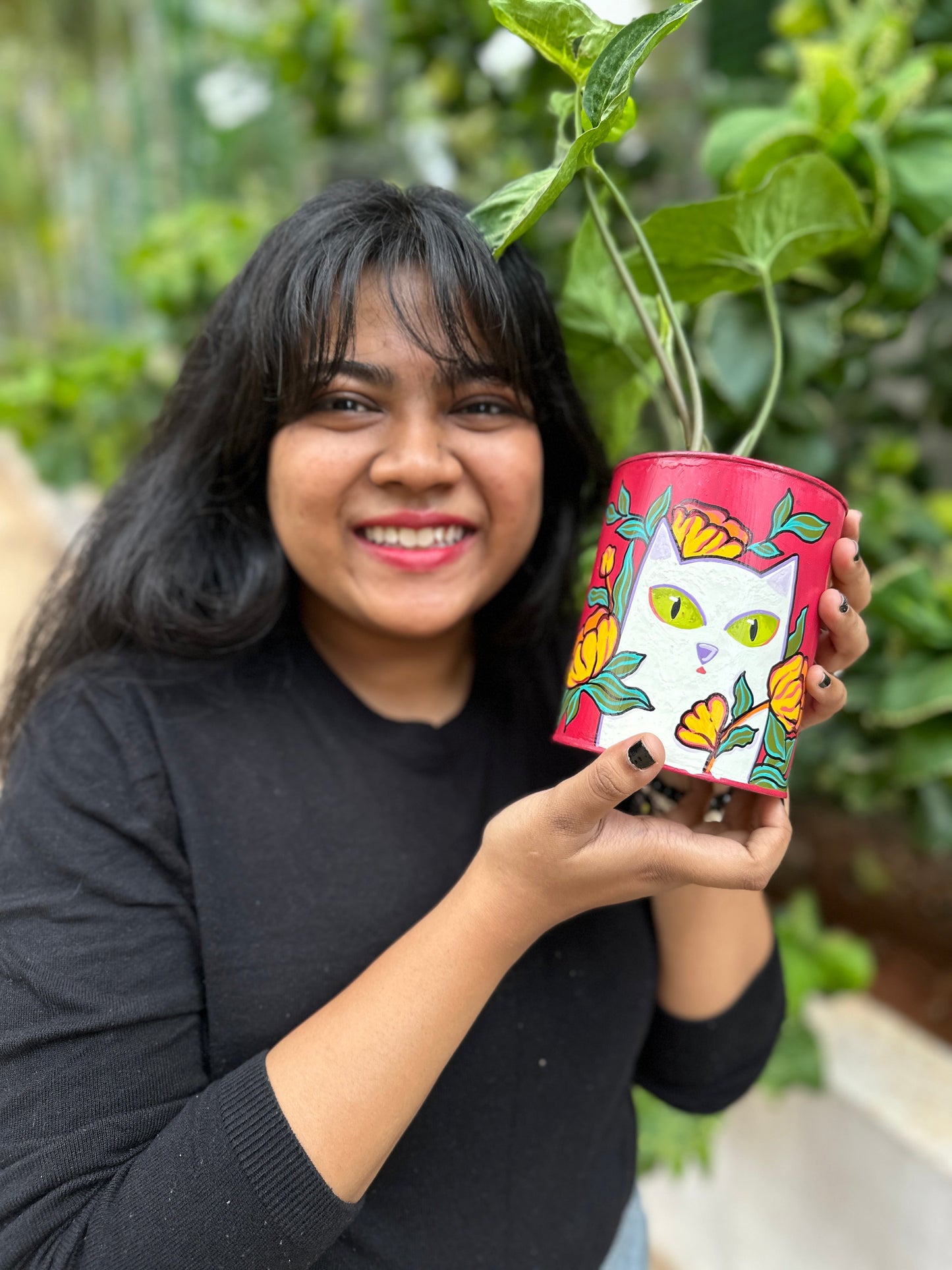 Kitty Canvas - Table Planter
