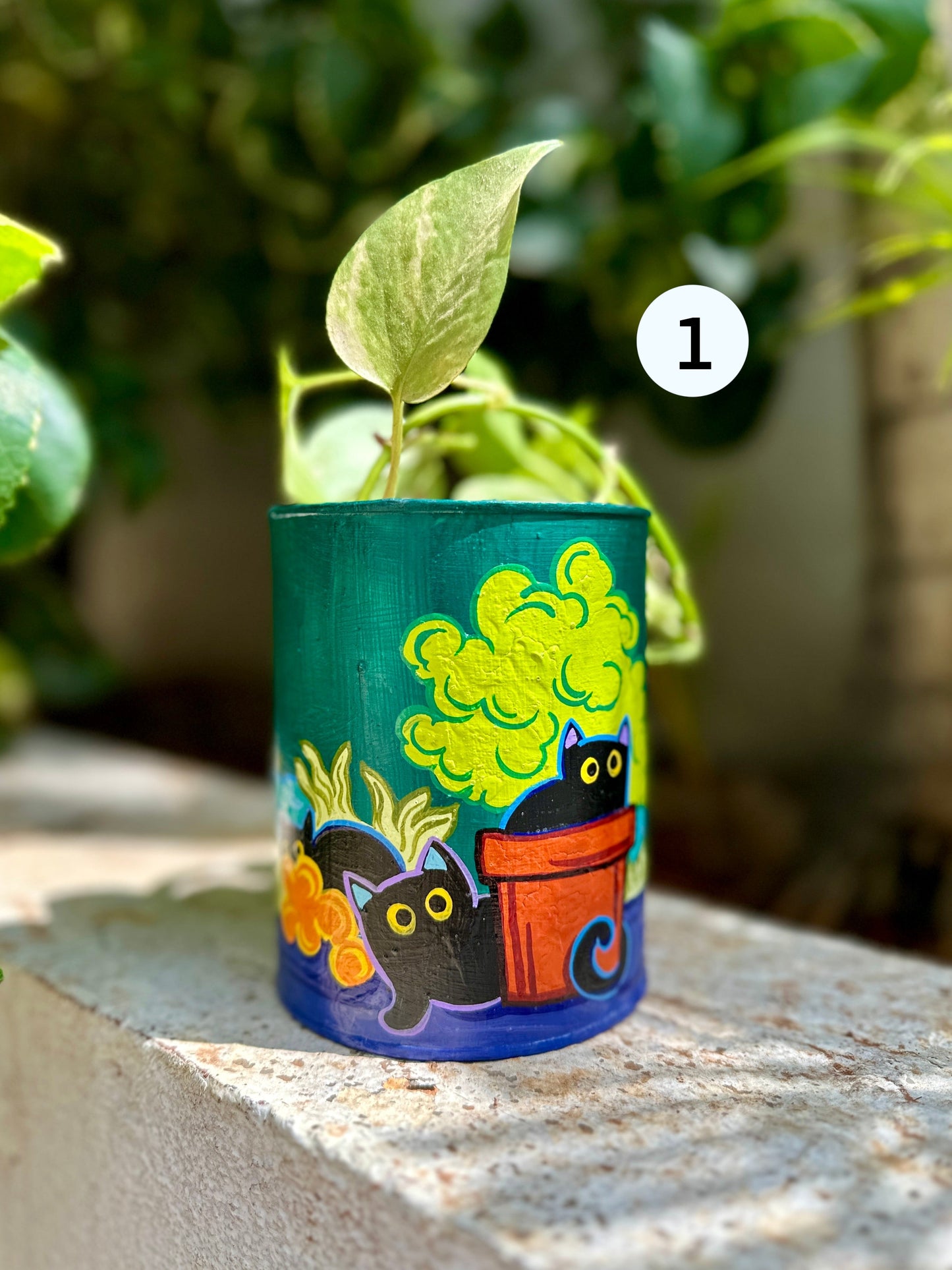 Kitty Canvas - Table Planter