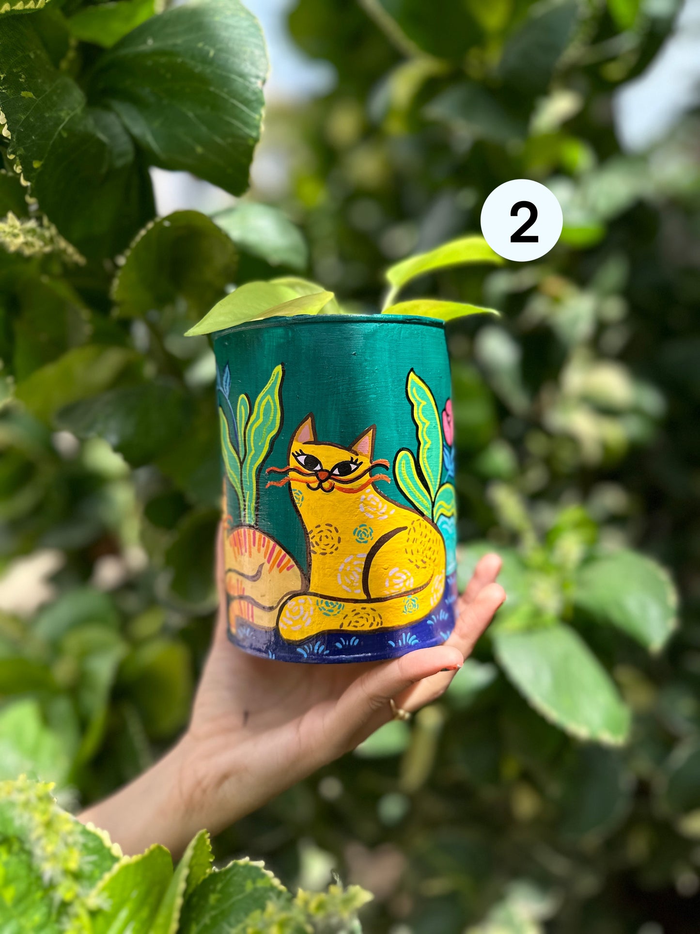 Kitty Canvas - Table Planter