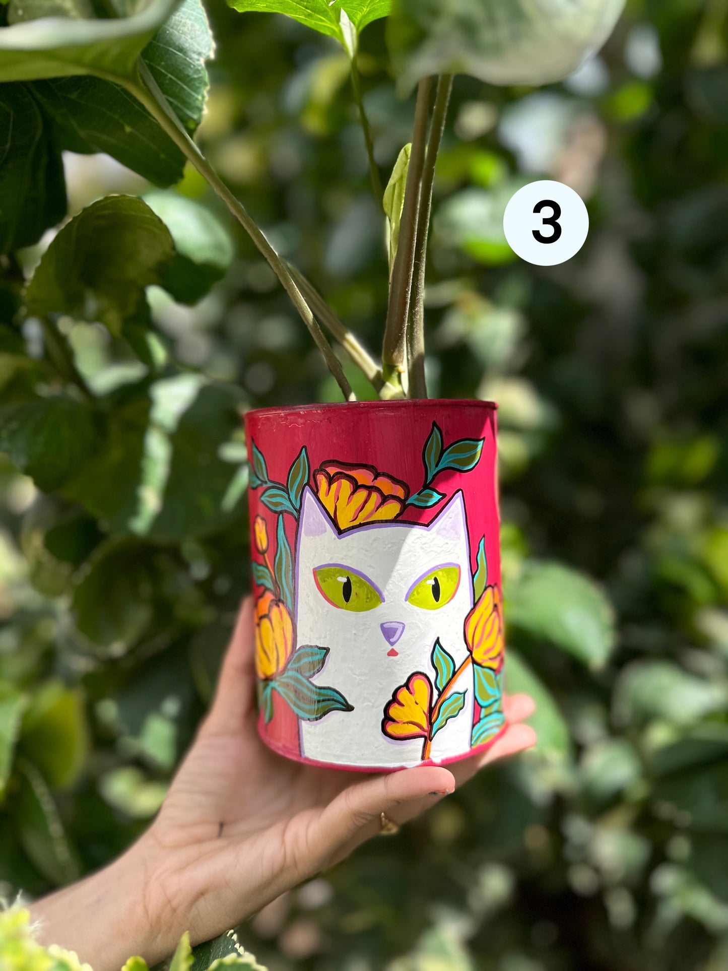 Kitty Canvas - Table Planter