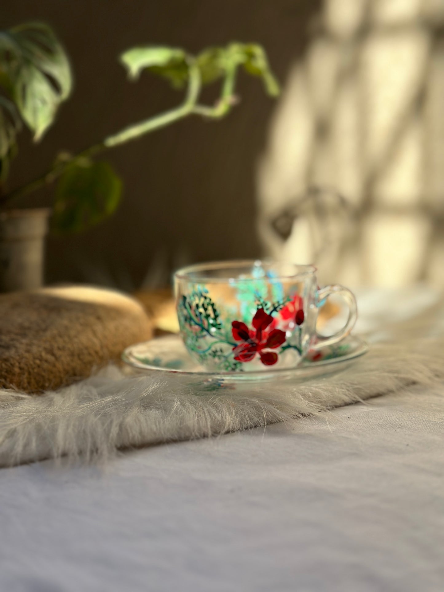 Gulmohar - Tea Cups With Saucers