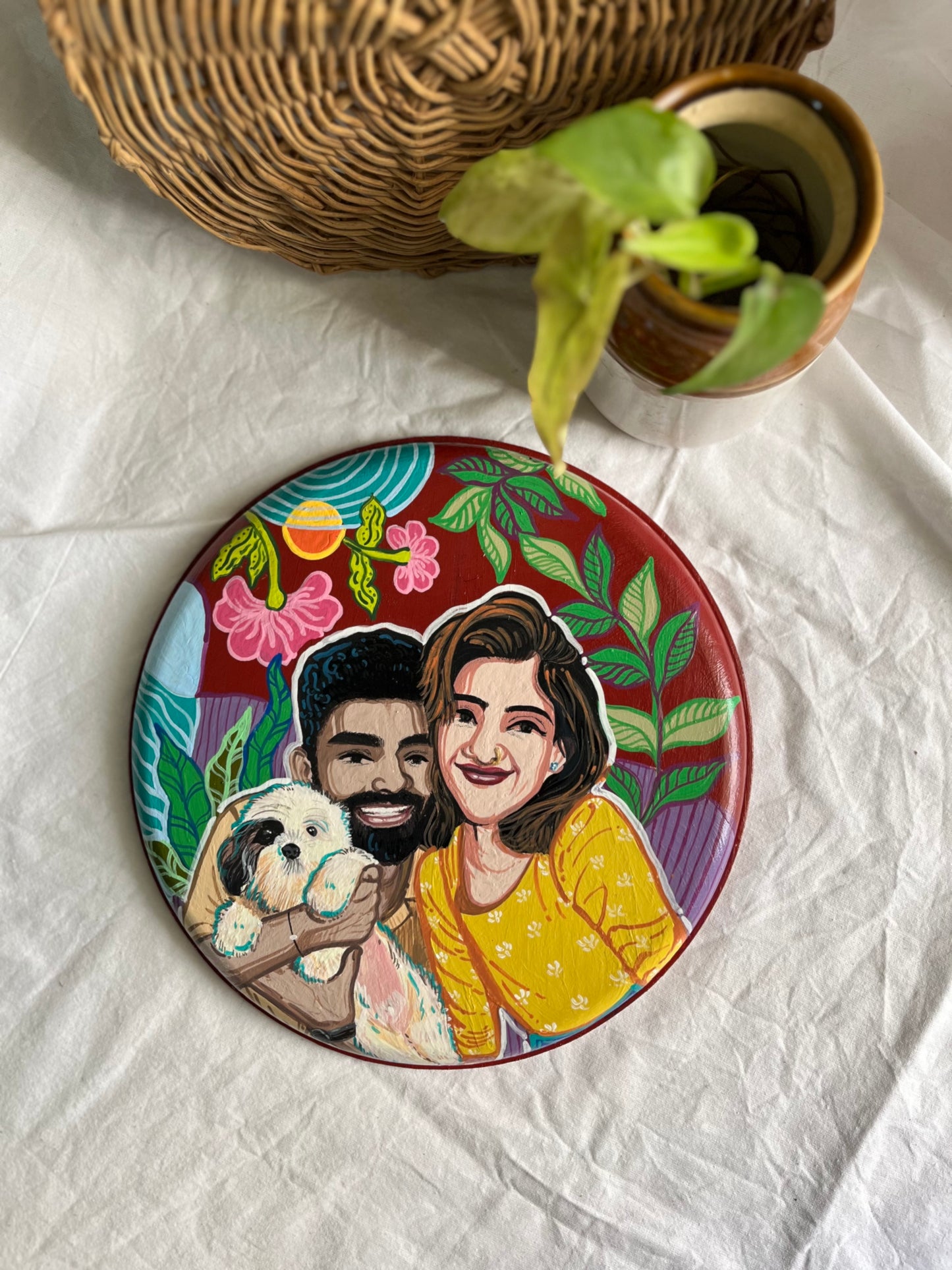 Customised Me and my Fur Baby Wall Plate