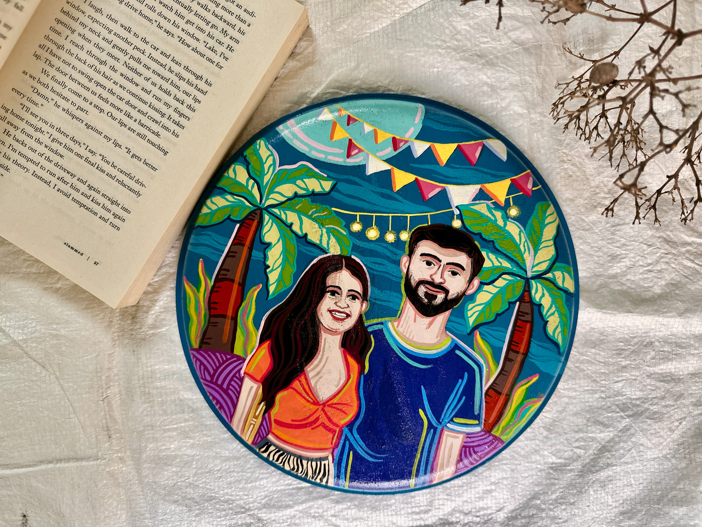 Customised Couple Wall Plate