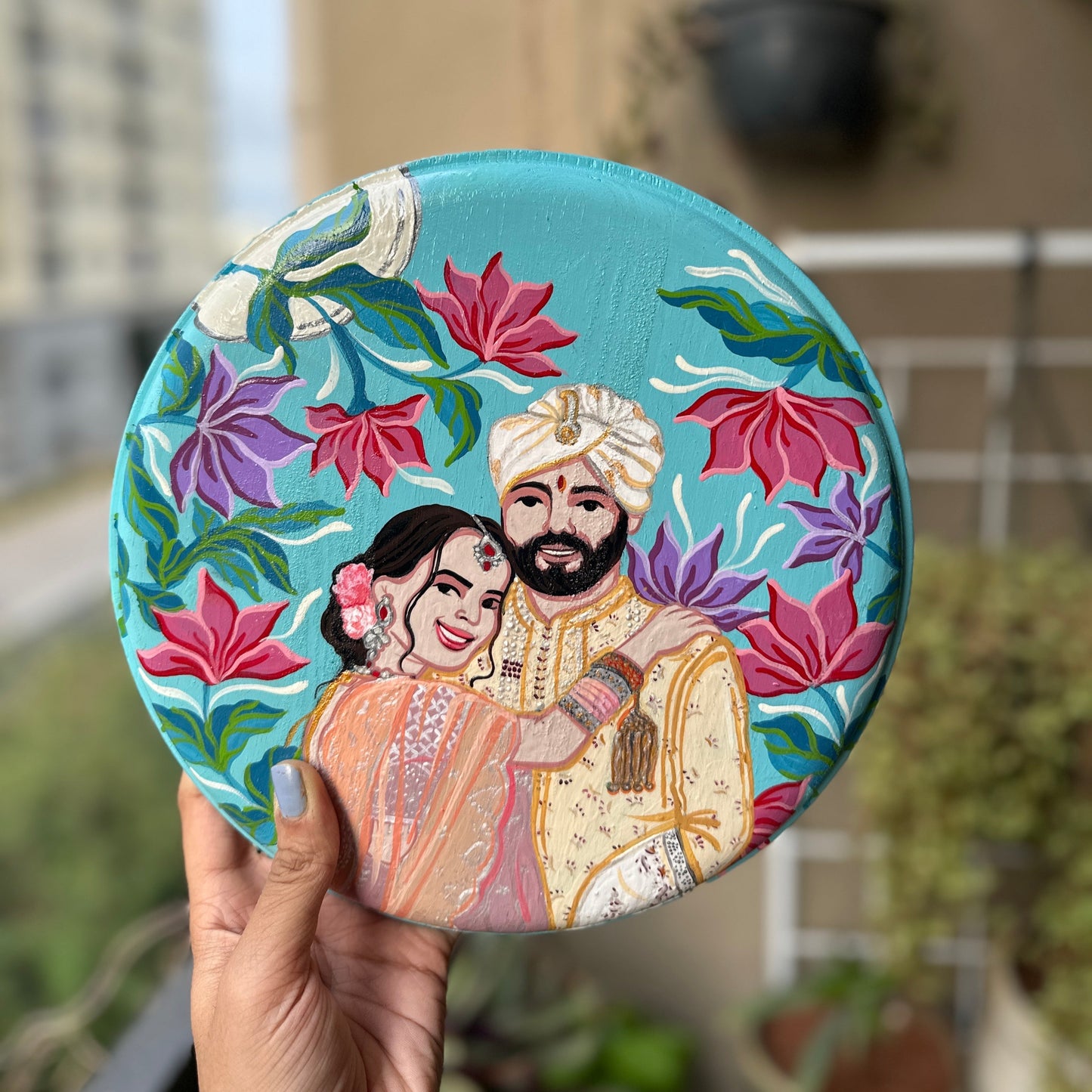 Customised Couple Wall Plate