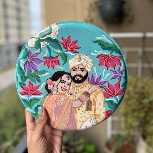 Customised Couple Wall Plate