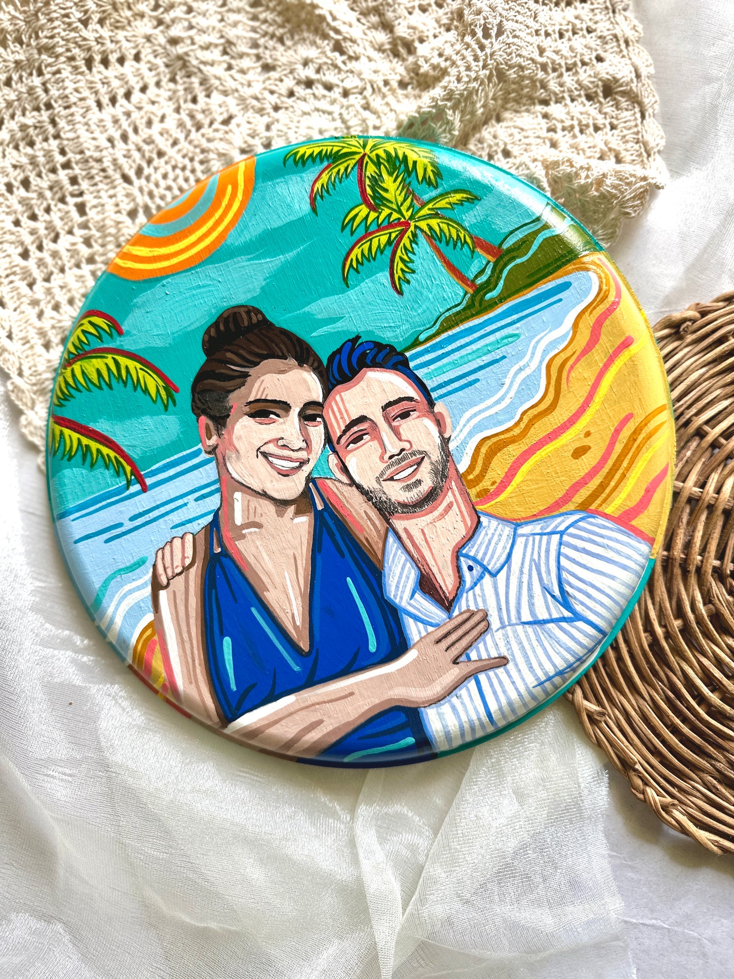 Customised Couple Wall Plate