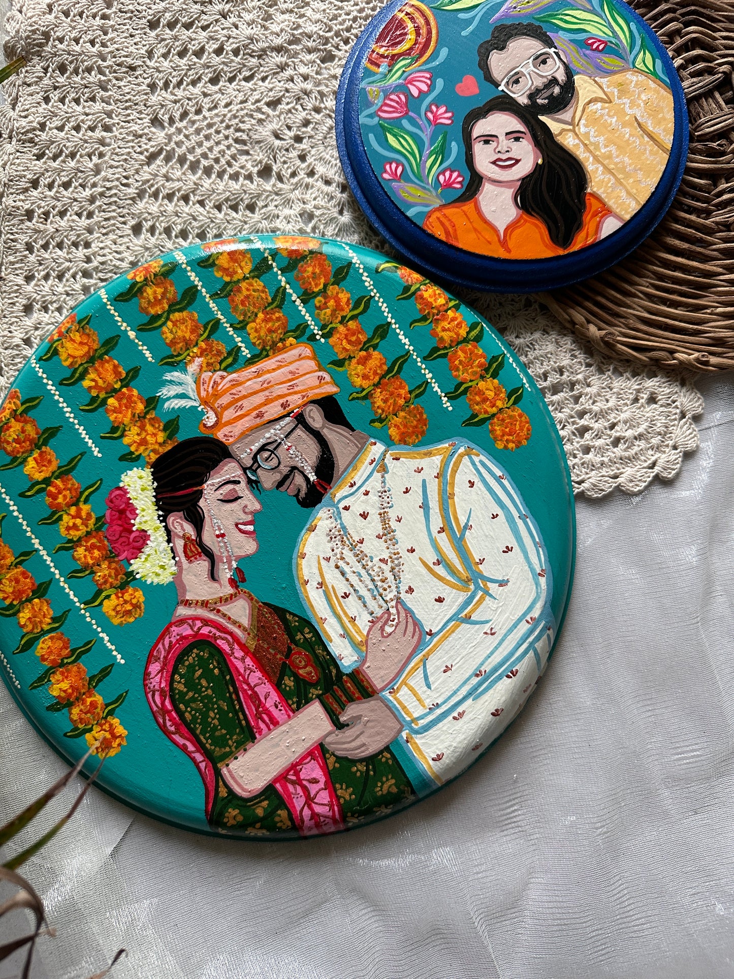 Customised Couple Wall Plate