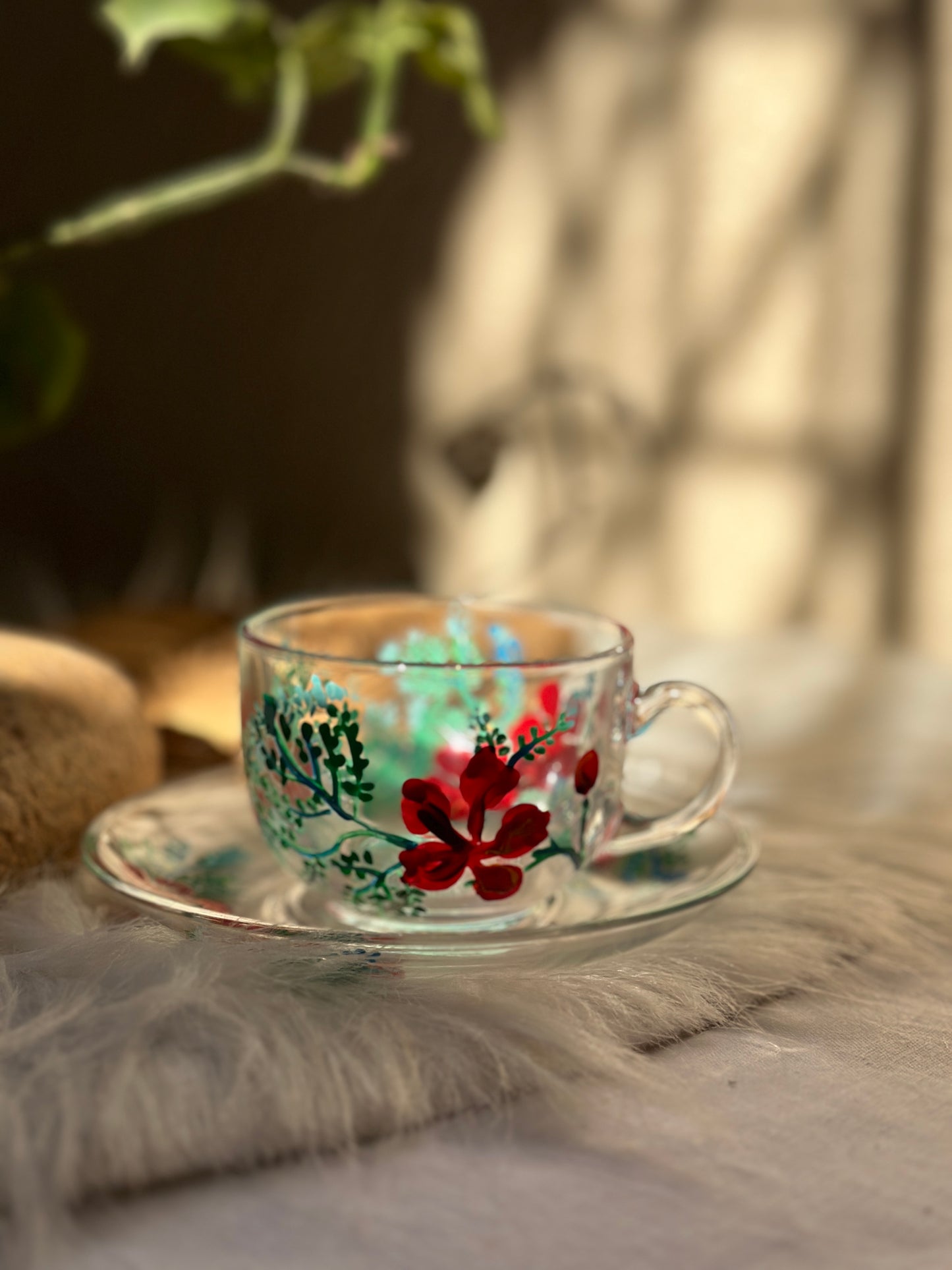 Gulmohar - Tea Cups With Saucers