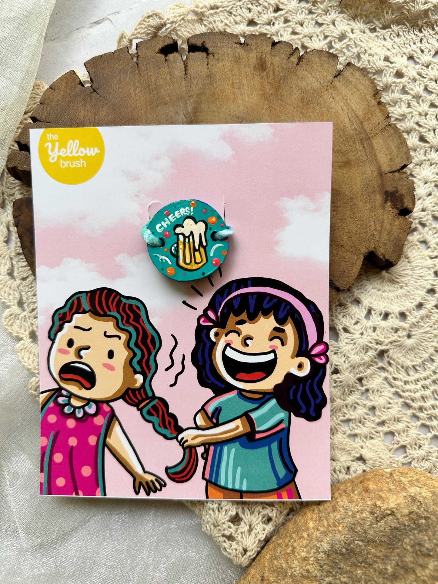 Customised Theme Rakhi + Sibling Mug Combo