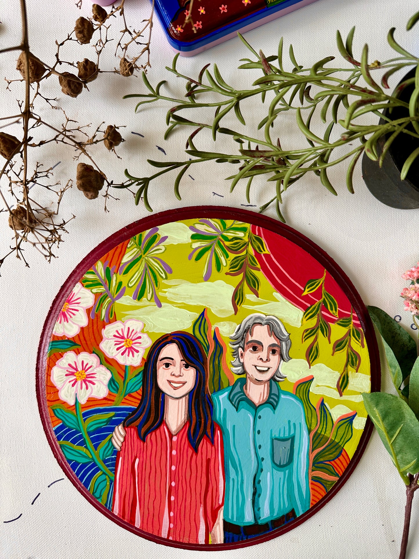 Customised Couple Wall Plate