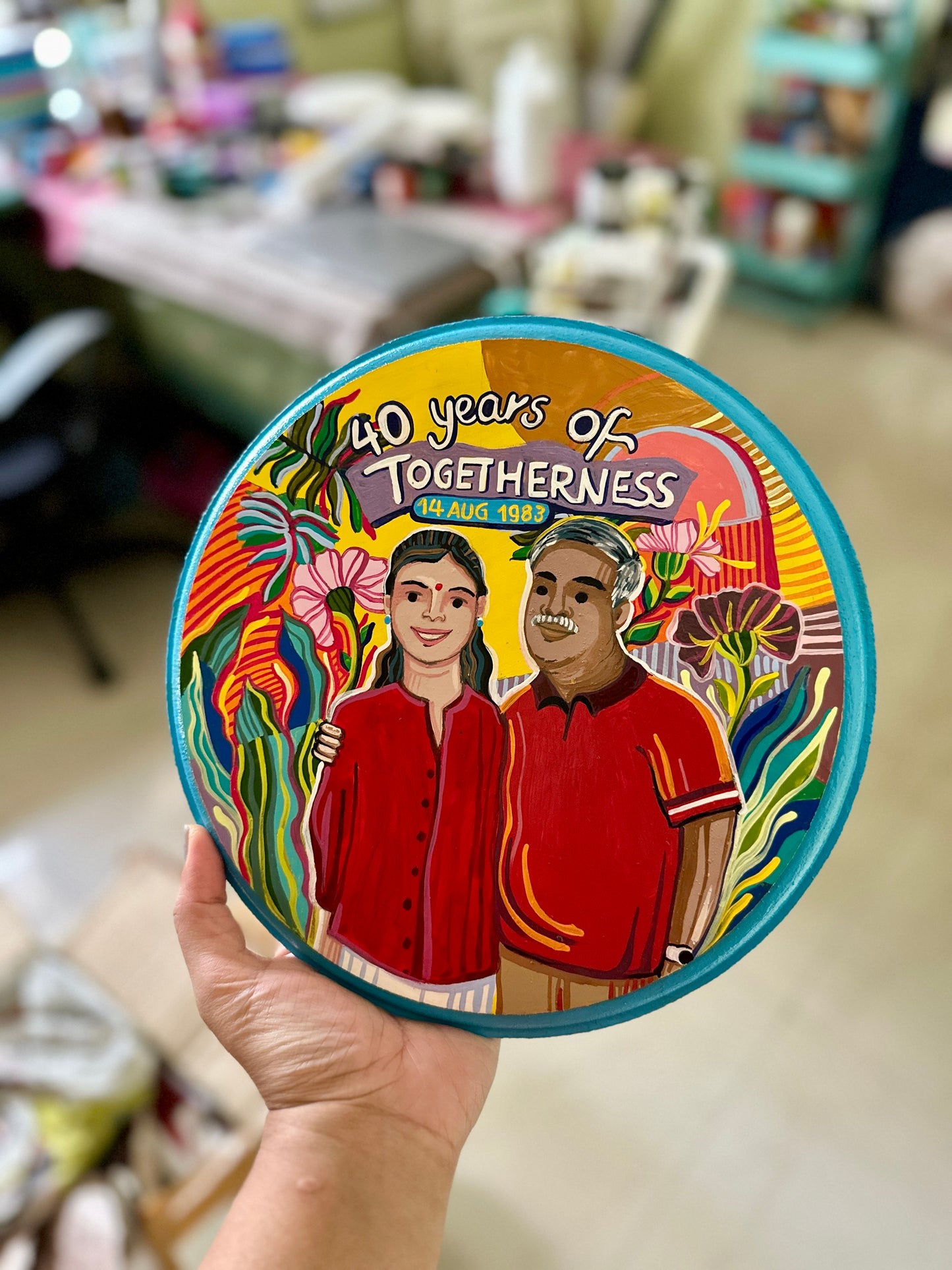 Customised Couple Wall Plate