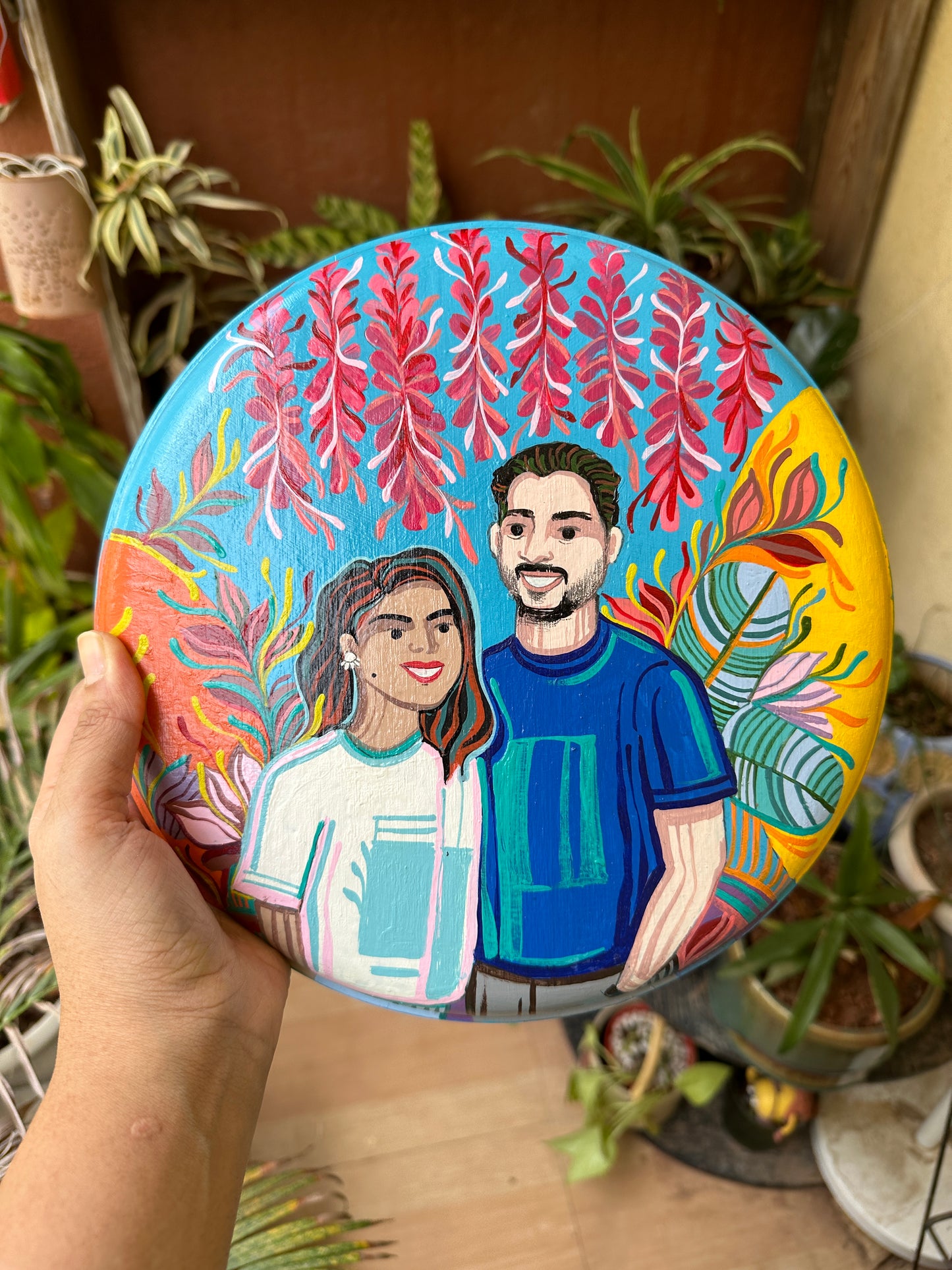 Customised Couple Wall Plate
