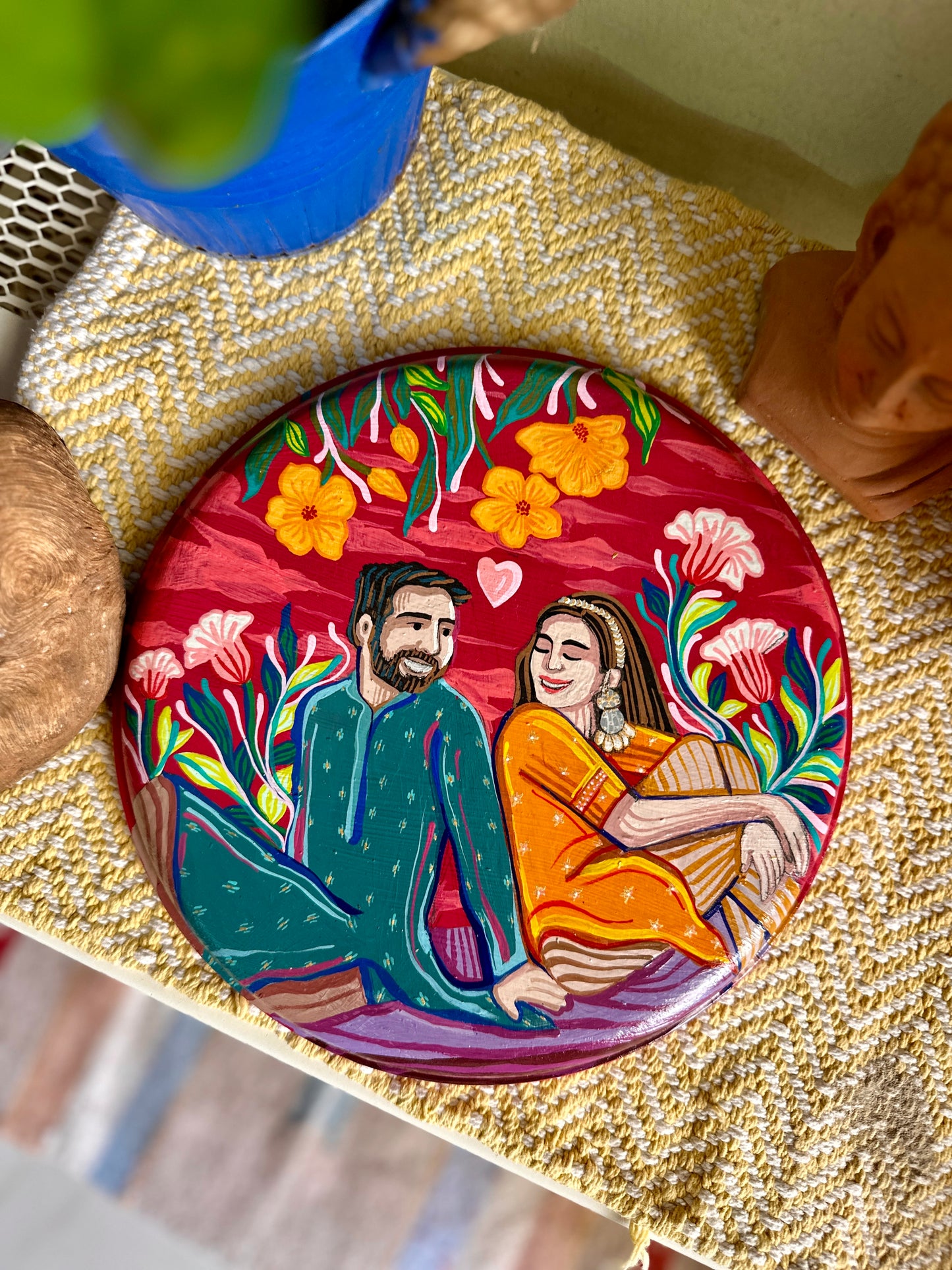 Customised Couple Wall Plate