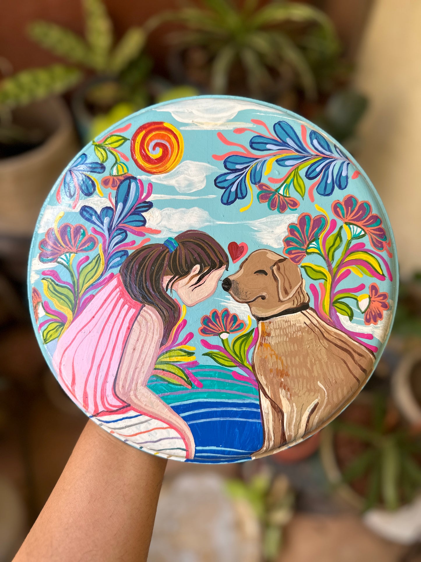Customised Me and my Fur Baby Wall Plate