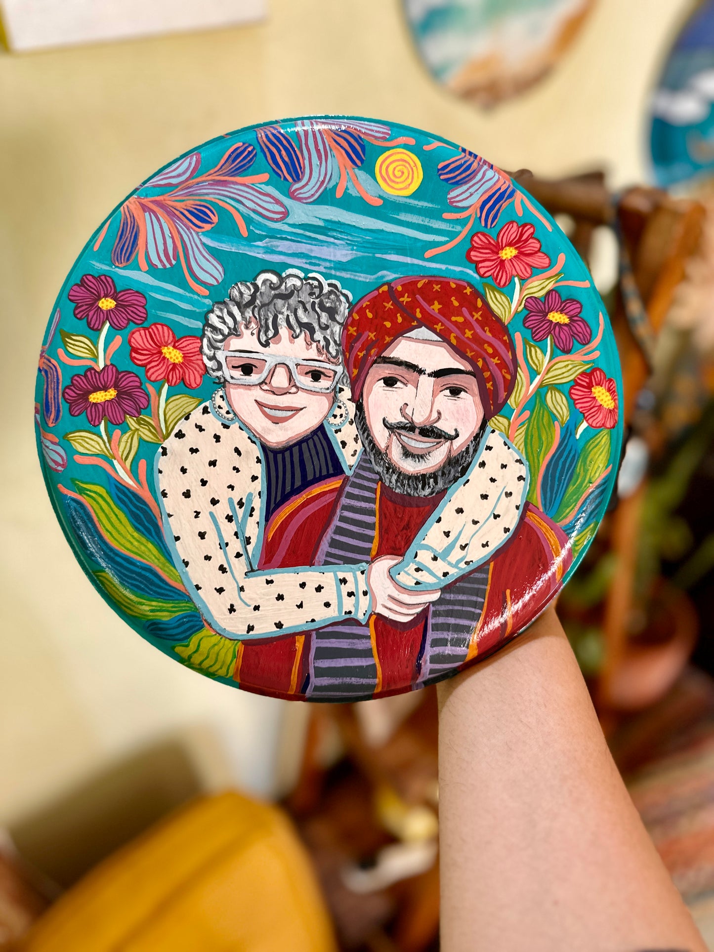 Customised Couple Wall Plate