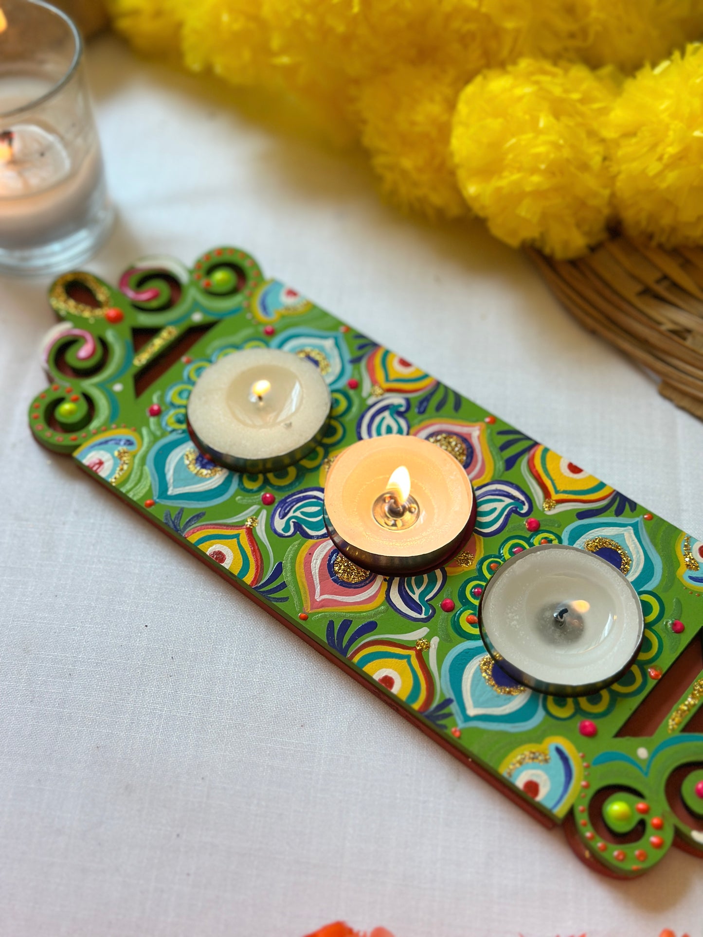 Deepmala - Tea Light Holder Tray