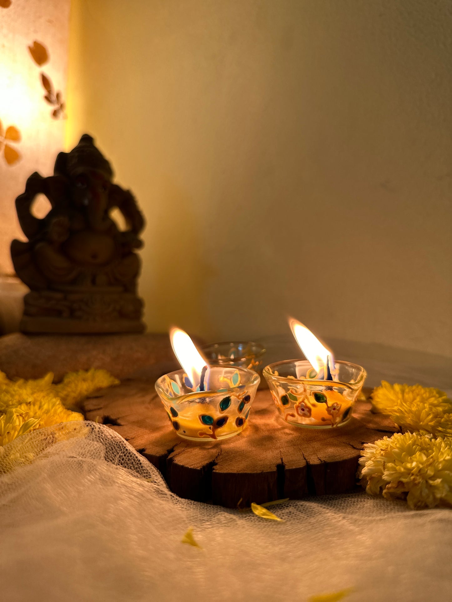 Sunehri - Mini Glass Diyas