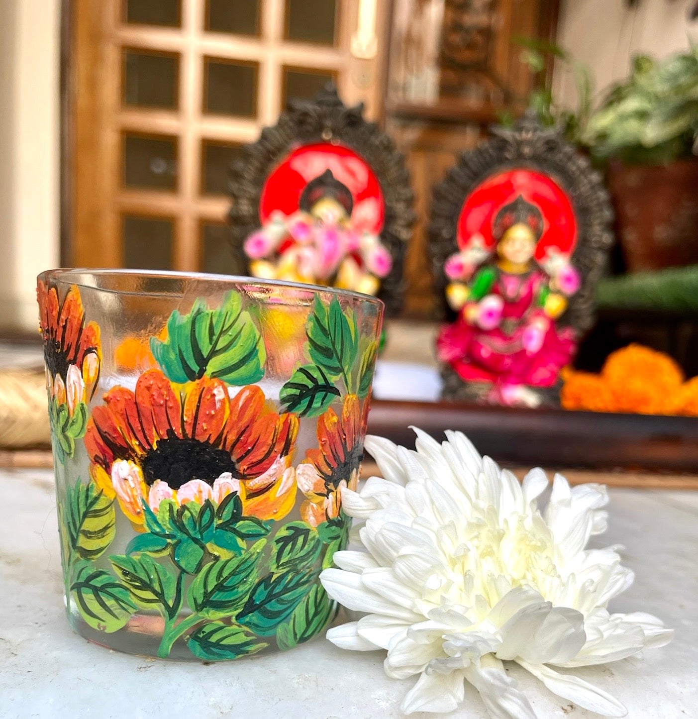 Sunflower🌻 mini candle