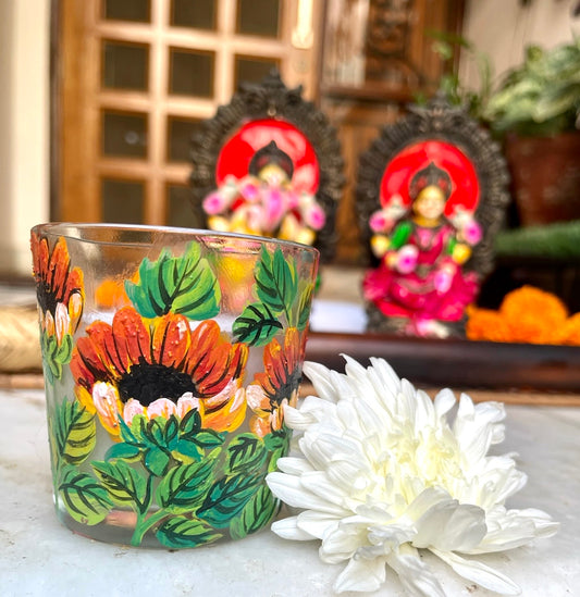 Sunflower Mini Candle