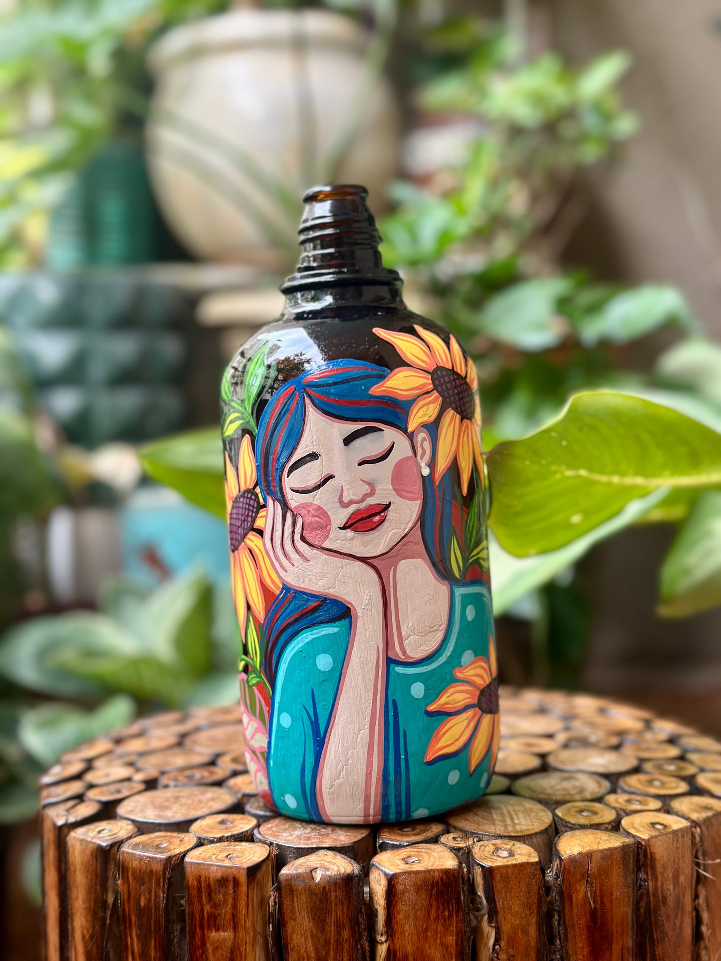 20 September | Online Womanhood Bottle Painting Workshop | Reverie Bloom ❤️