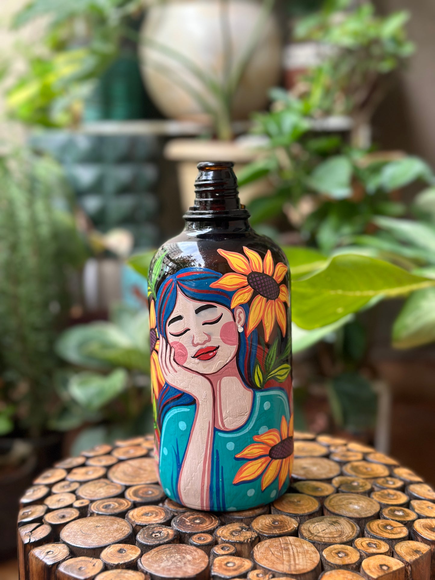 Pre-Recorded Womanhood Bottle Painting Workshop | Reverie Bloom ❤️