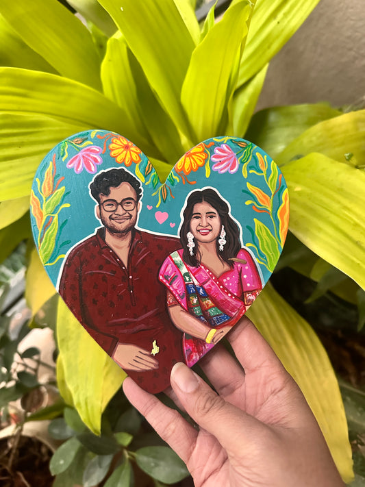 Personalised Heart Magnet - XL size