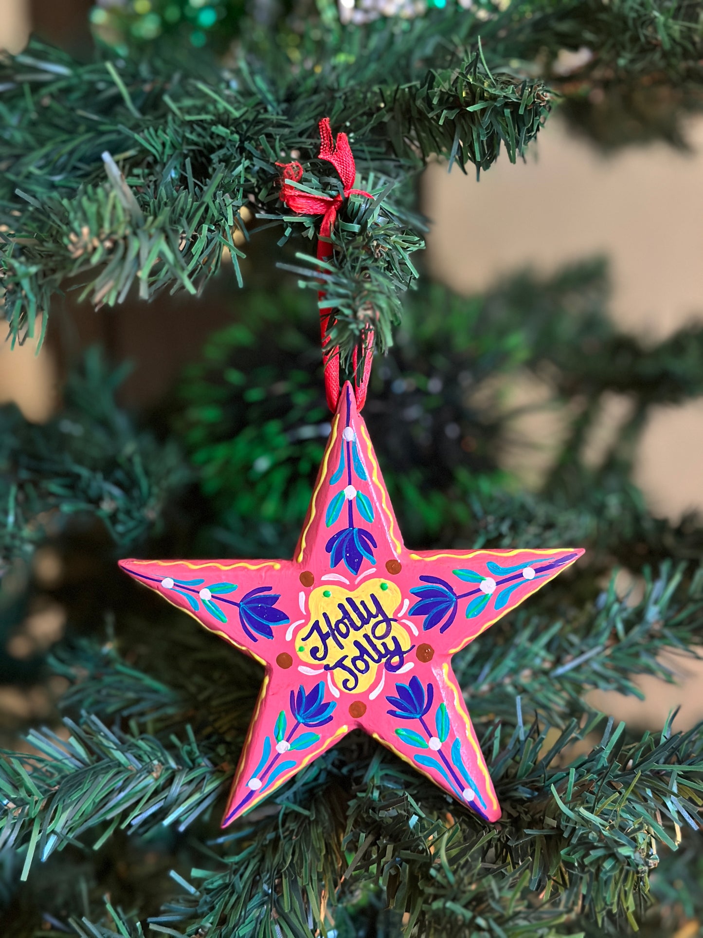 Holly Jolly - star hanging