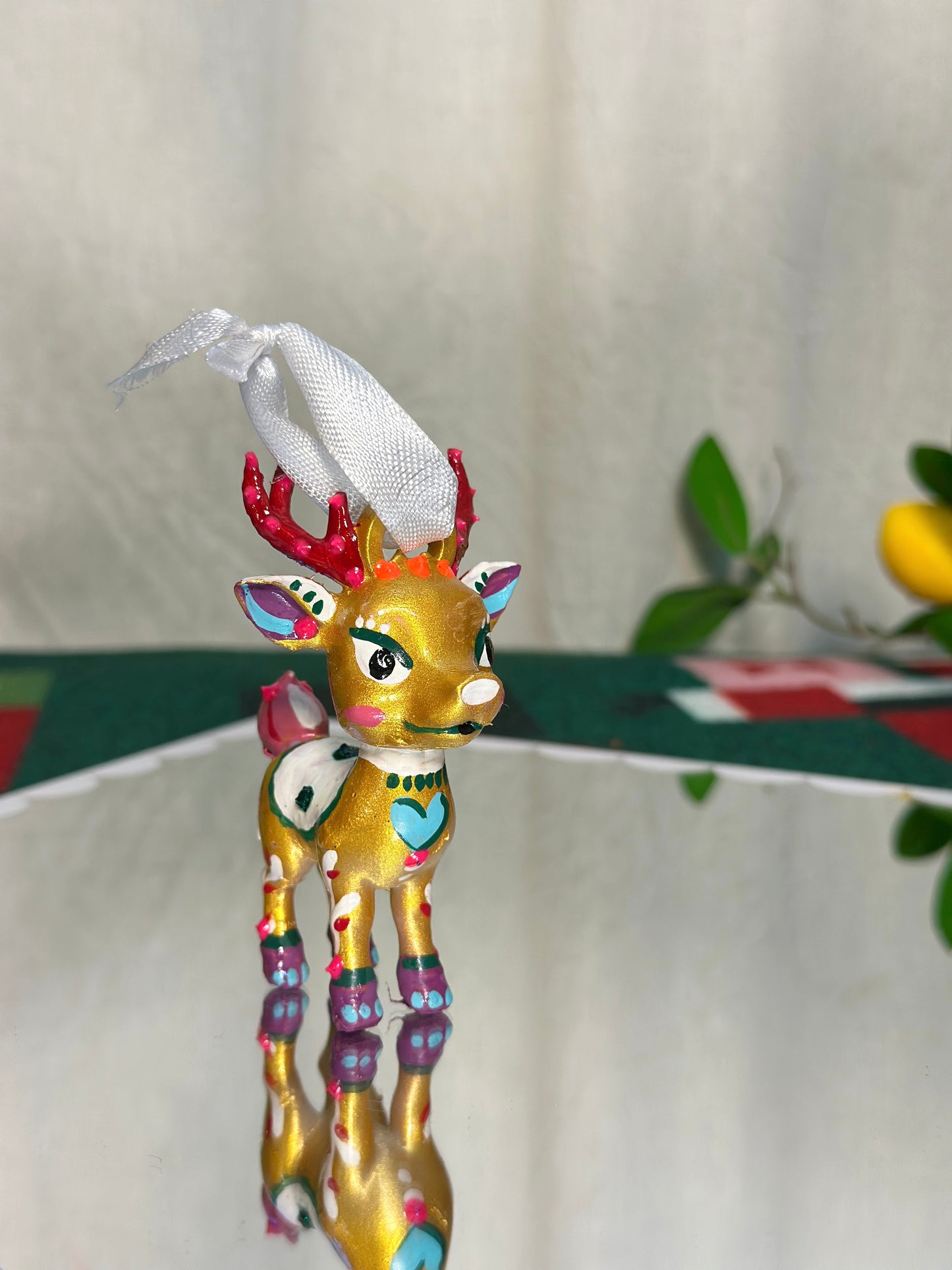 Goldy the reindeer - Ornament