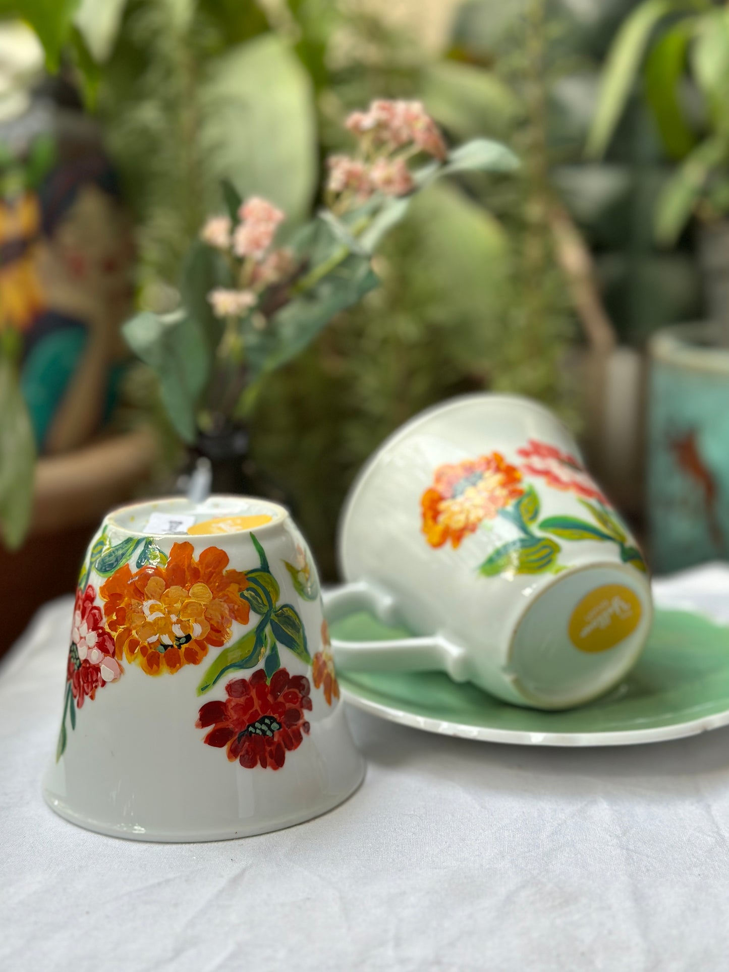 Dahalia - Tea Cup With Saucer (Set Of 2)