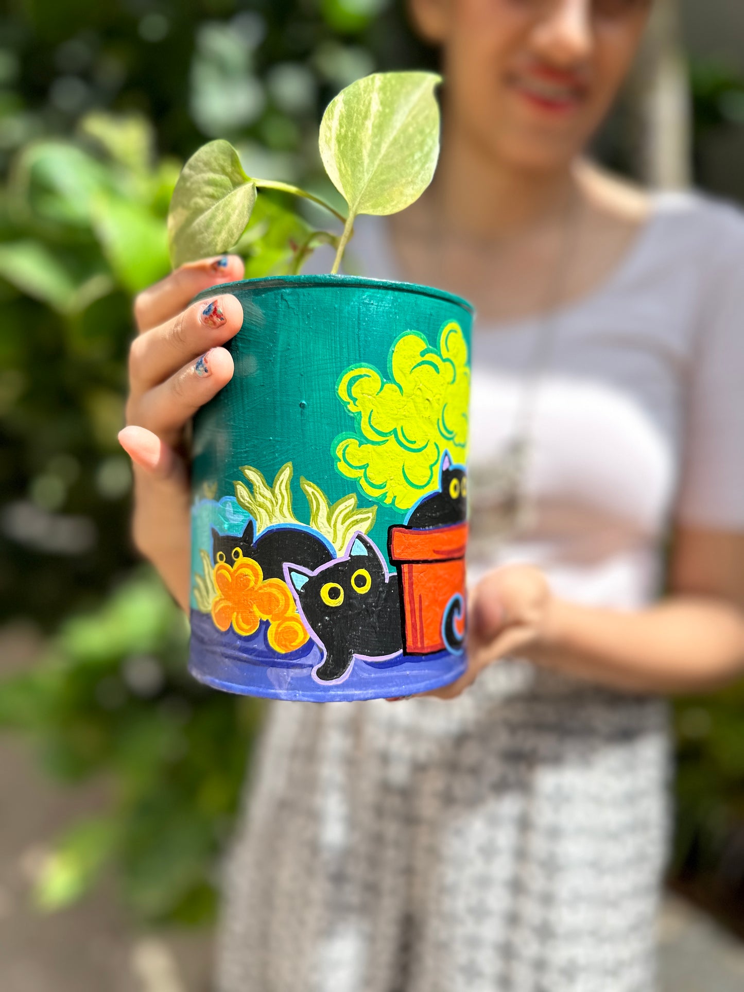 Kitty Canvas - Table Planter