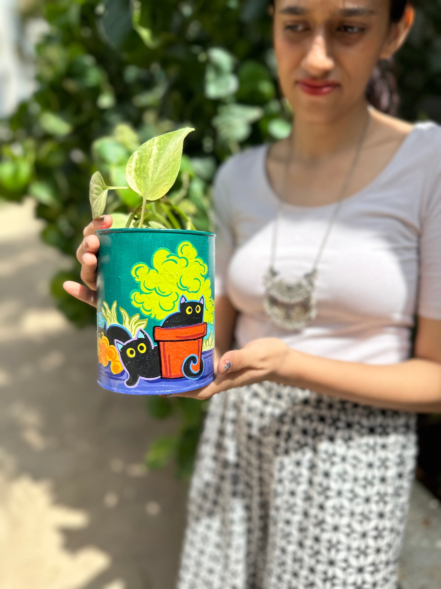 Kitty Canvas - Table Planter