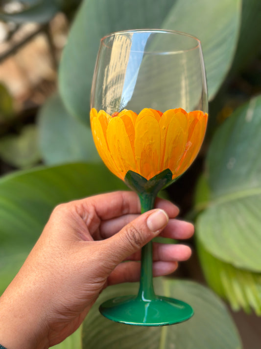 Sunflora - wine glass