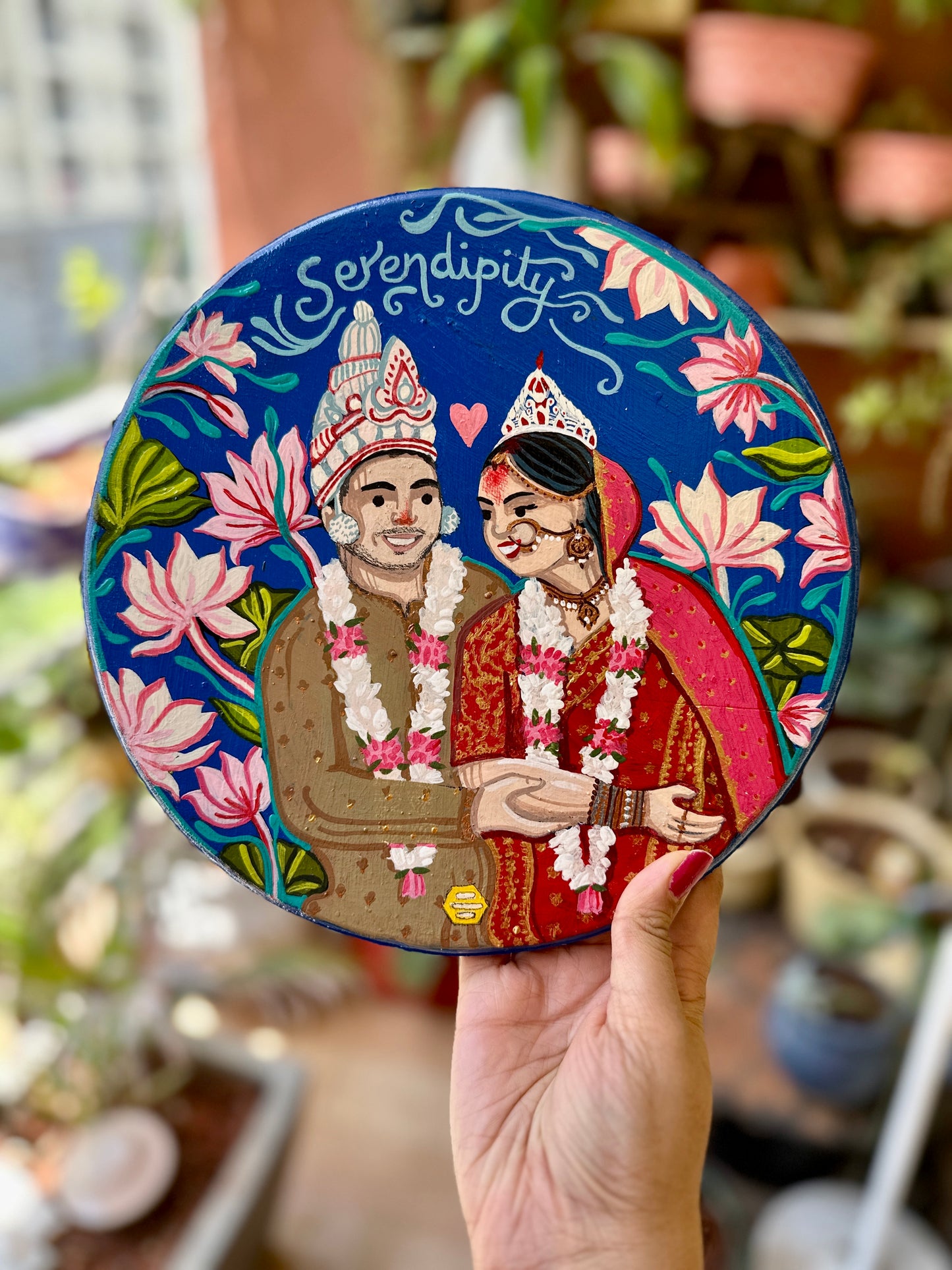 Customised Couple Wall Plate