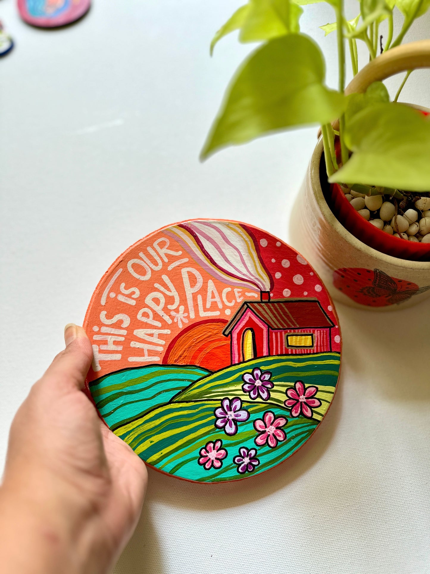 Our Happy Place - XL Fridge Magnet