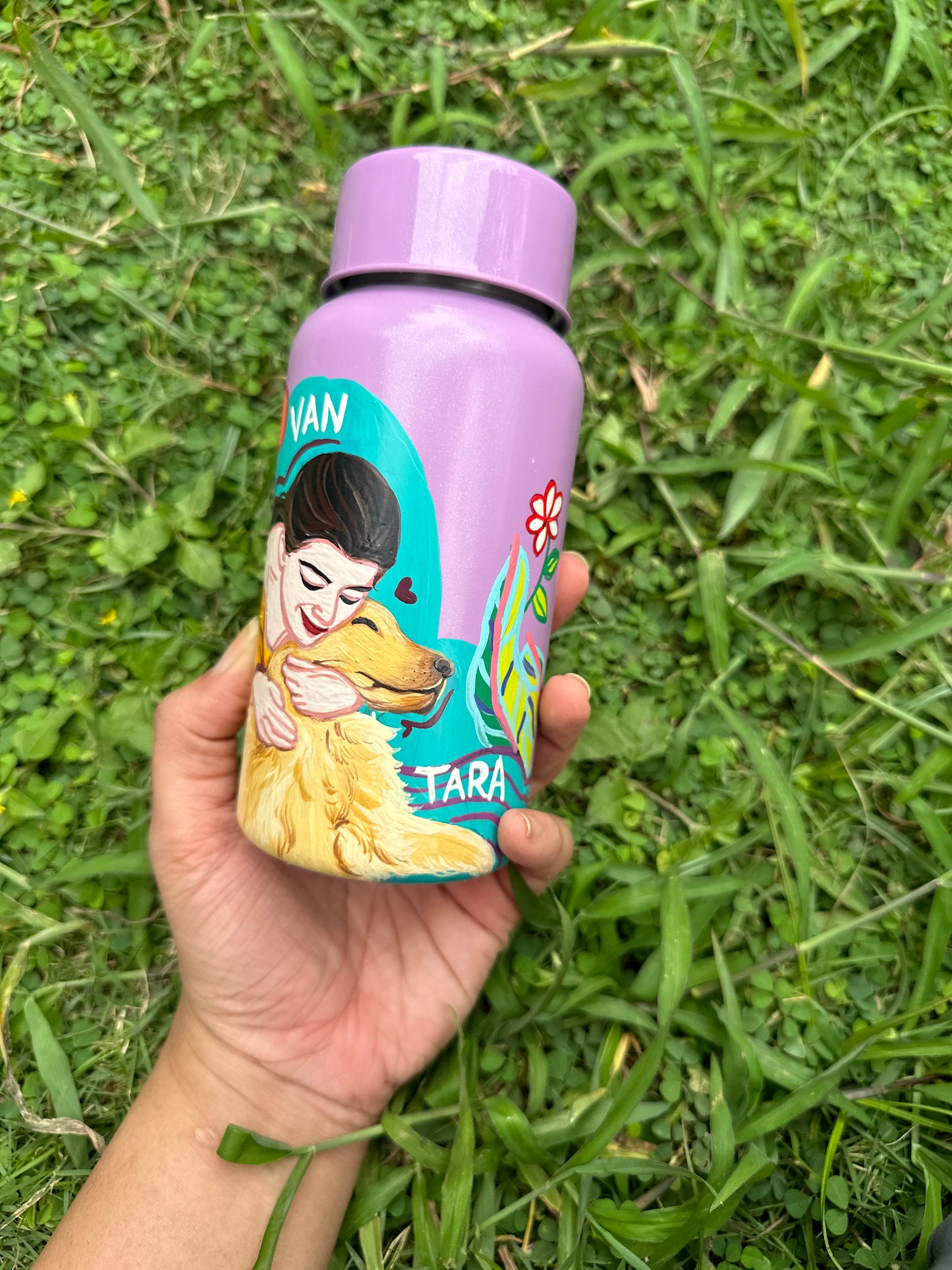 Me And My Fur Baby - Customised Water Bottle