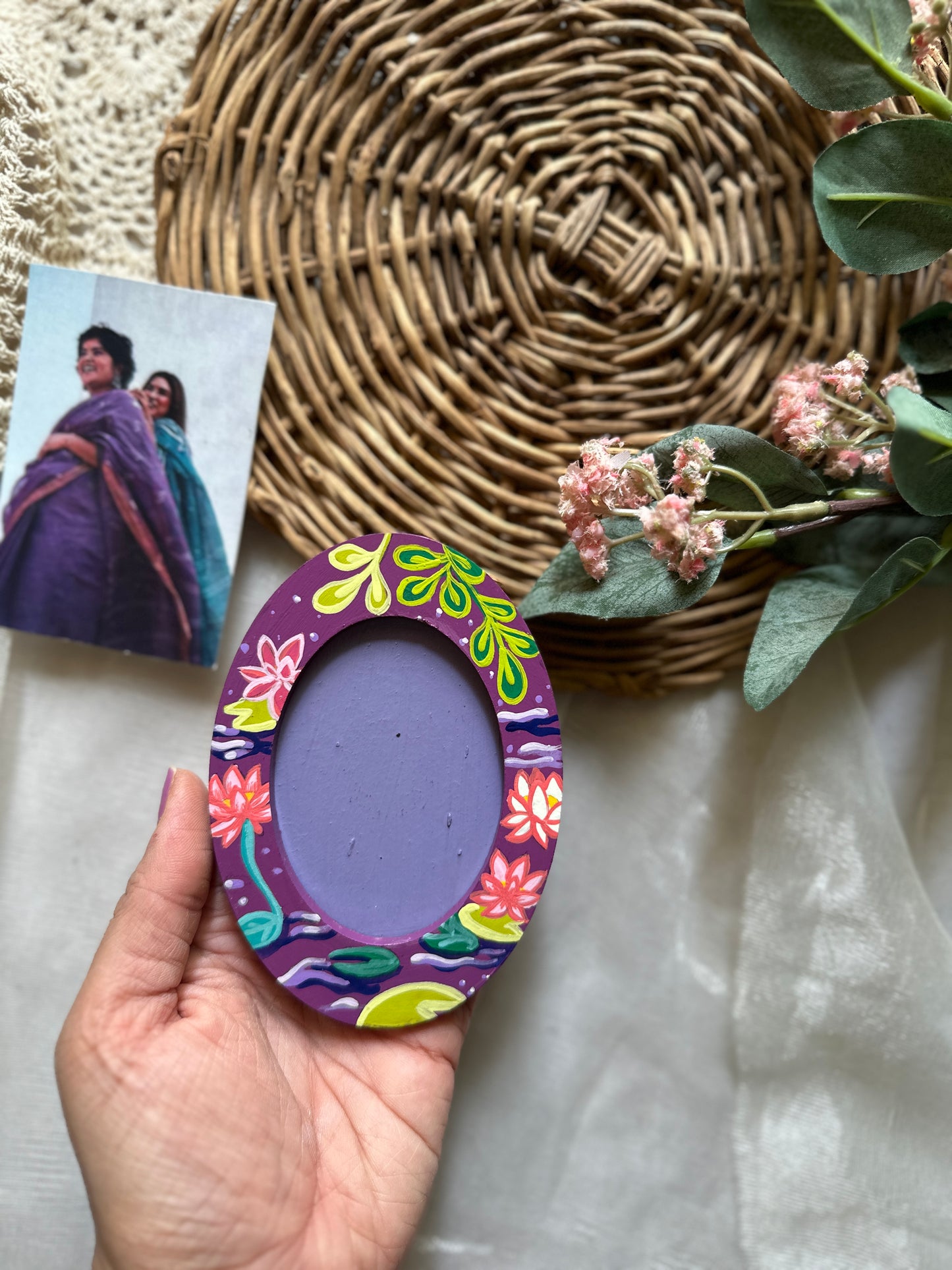 Lotuses - Photo Frame Magnet